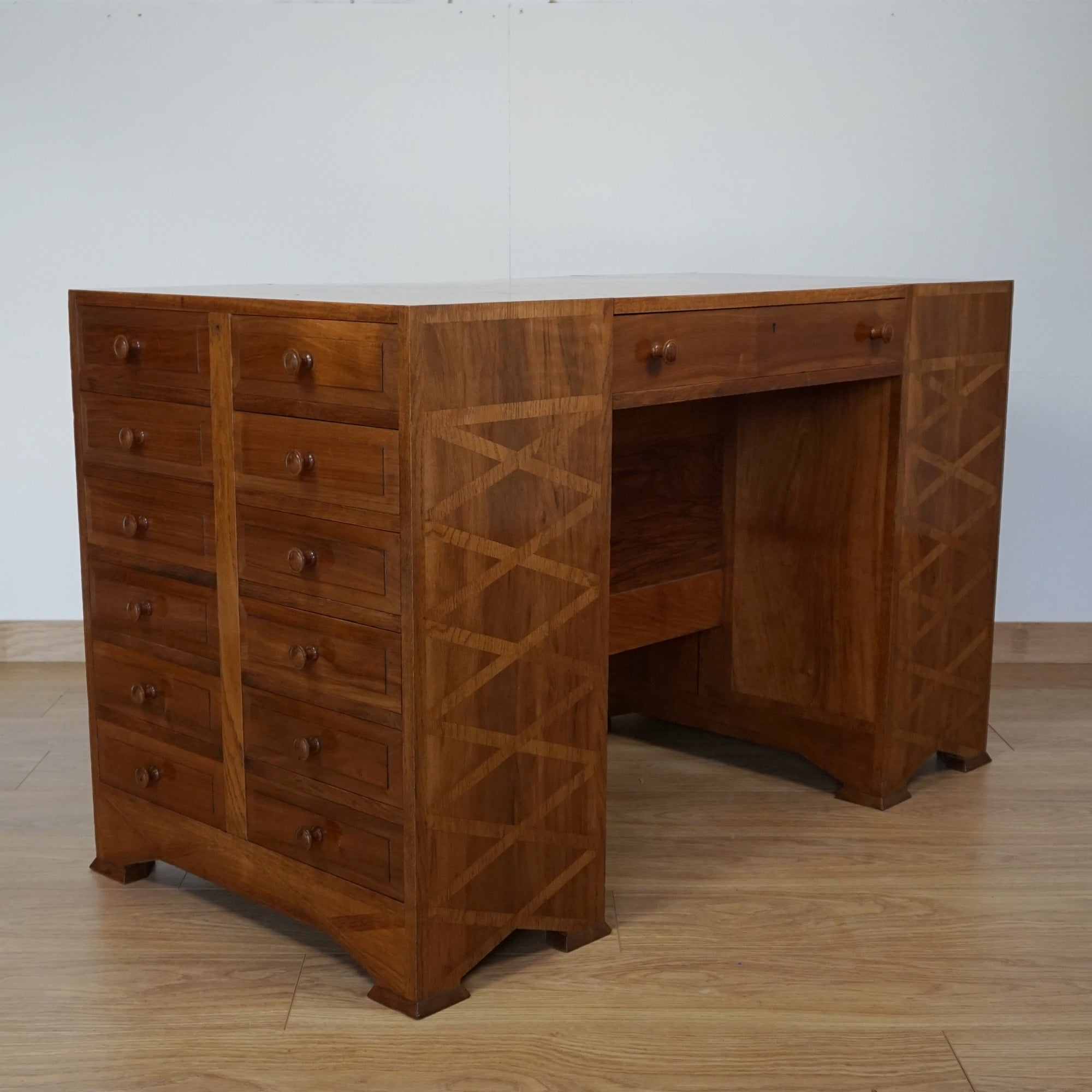 Cotswold School Art Deco Walnut Desk - Jeroen Markies Art Deco