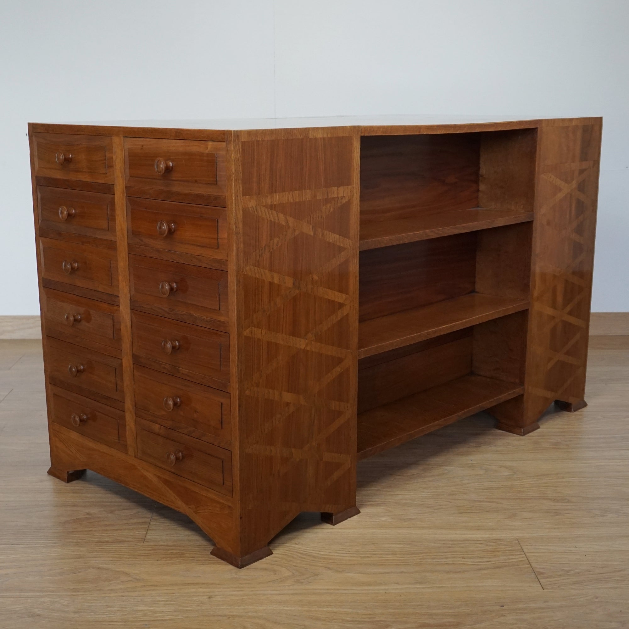 Cotswold School Art Deco Walnut Desk - Jeroen Markies Art Deco