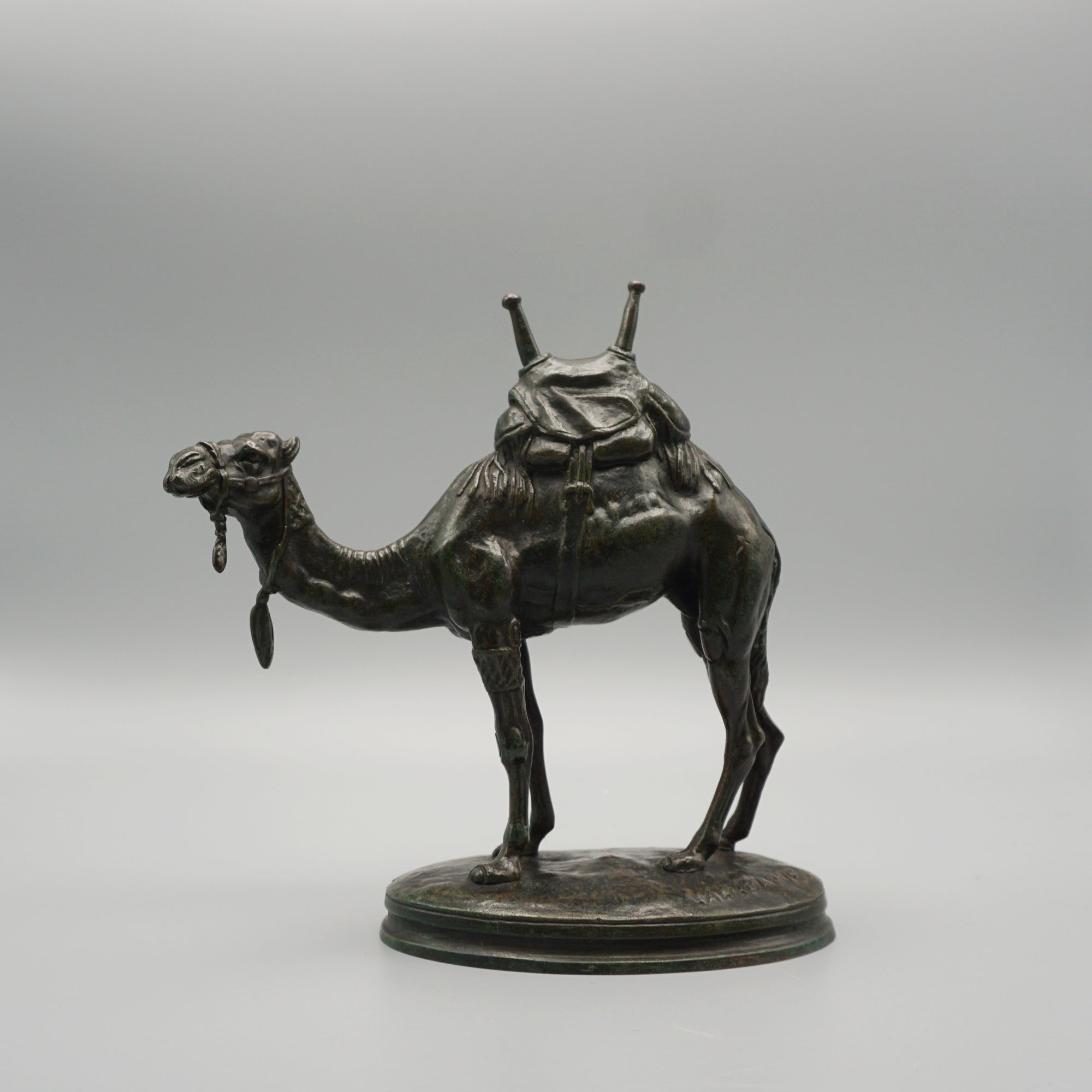 'Dromadaire' A Saddled Camel bronze Sculpture by Alfred Barye - Jeroen Markies Art Deco