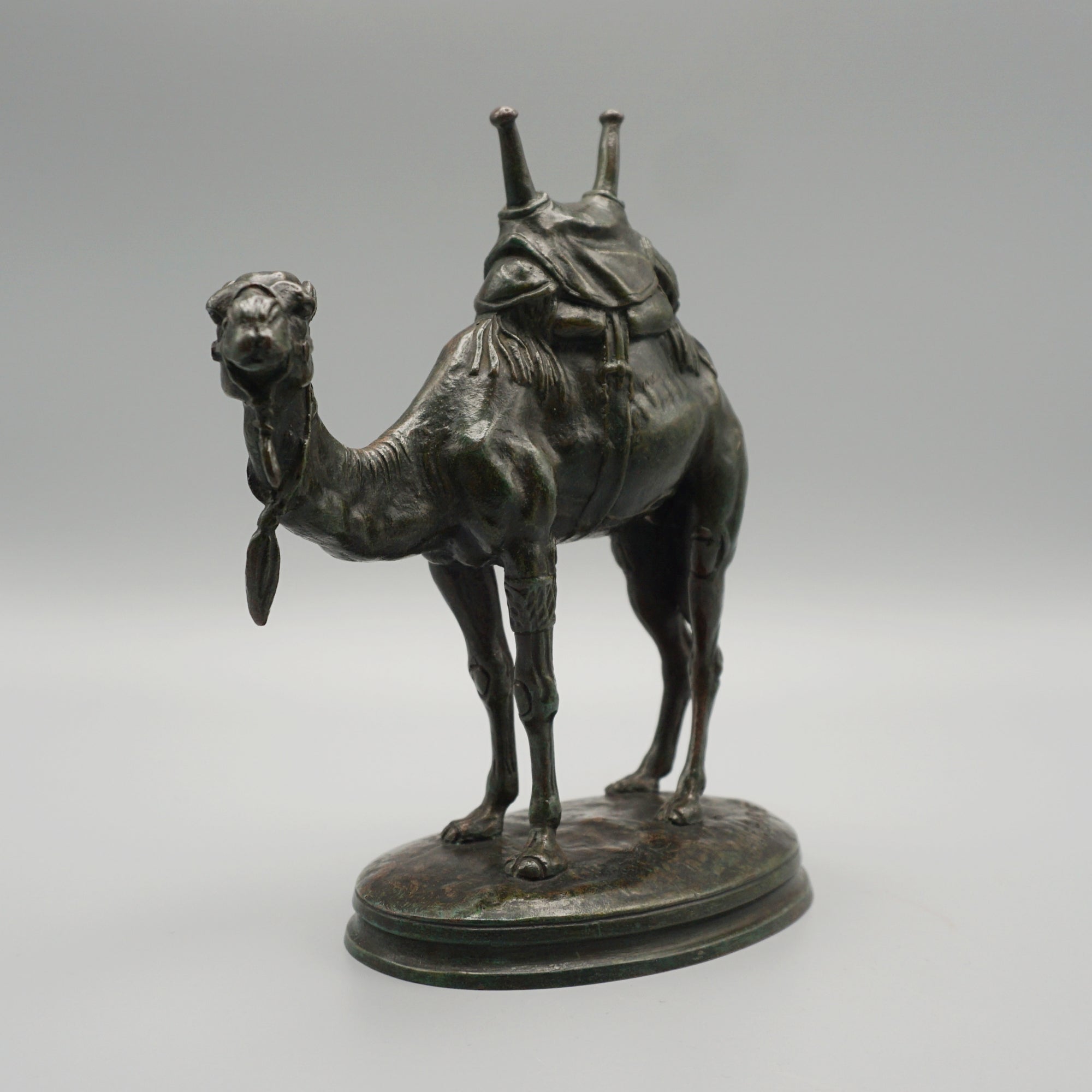 'Dromadaire' A Saddled Camel bronze Sculpture by Alfred Barye - Jeroen Markies Art Deco