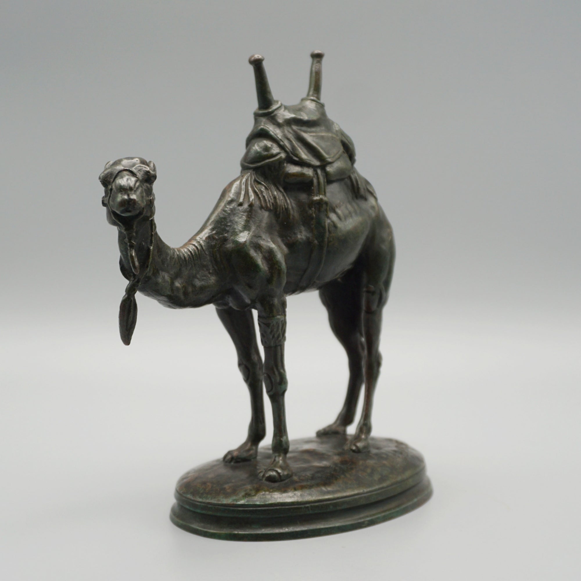 'Dromadaire' A Saddled Camel bronze Sculpture by Alfred Barye - Jeroen Markies Art Deco