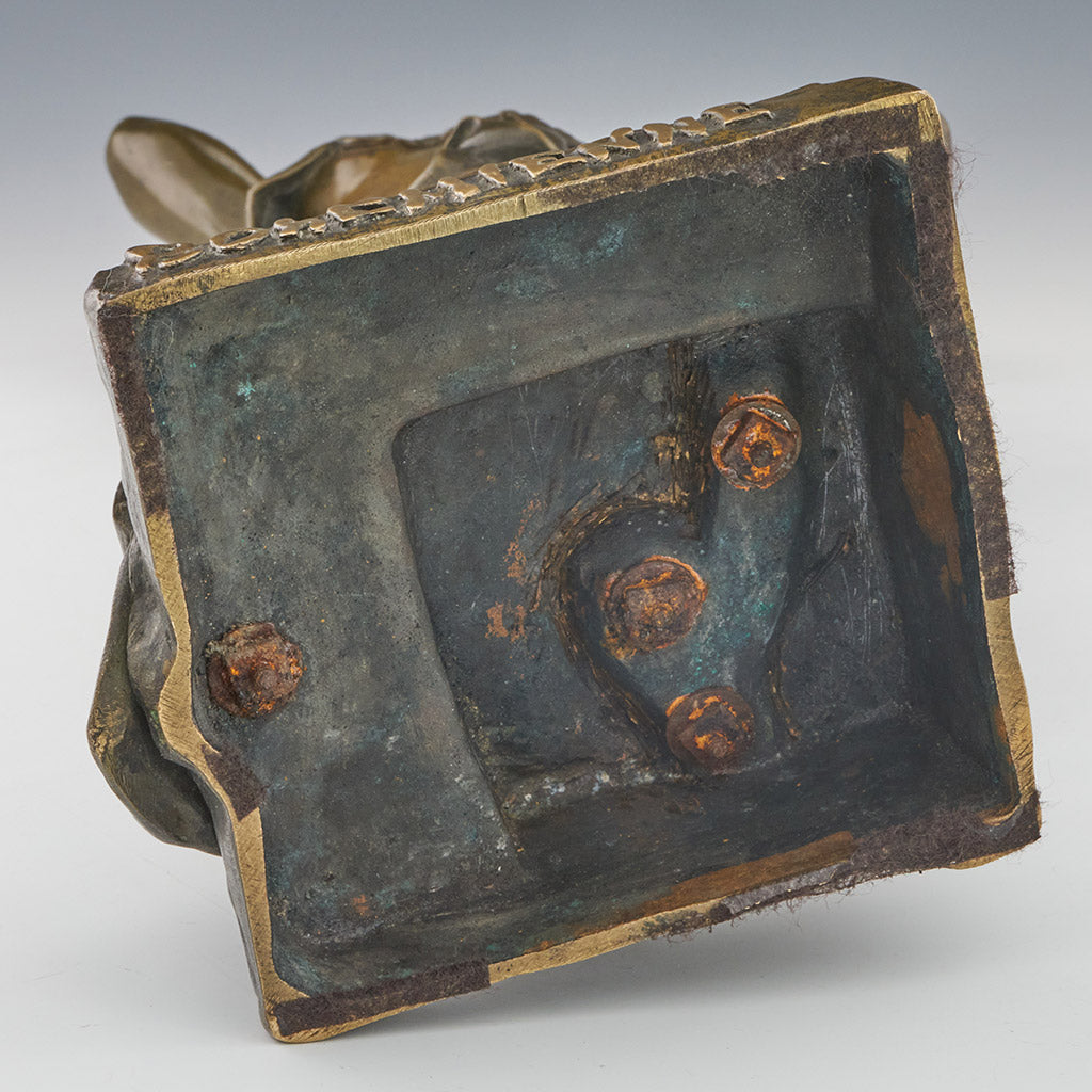 Original Emmanuel Villanis 'Bohemienne' Bronze Sculpture 48cm Tall - Jeroen Markies Art Deco