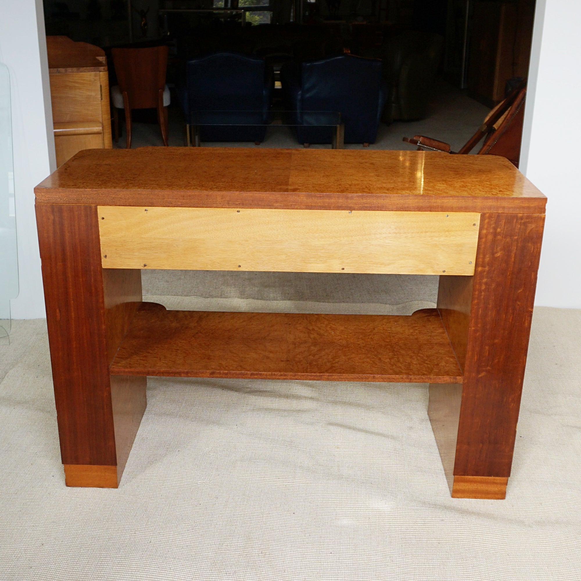 Fantastic quality Art Deco Burr Walnut console table - Jeroen Markies Art Deco