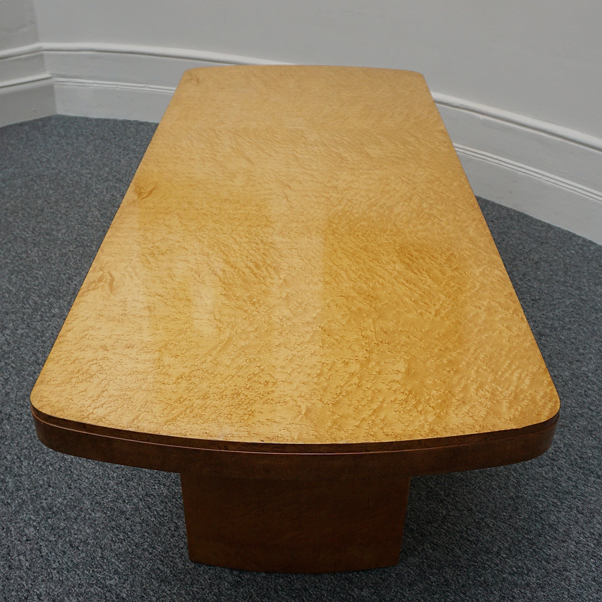 Vintage Birdseye Maple Harry & Lou Epstein Art Deco Six Seater Dining Suite - Jeroen Markies Art Deco