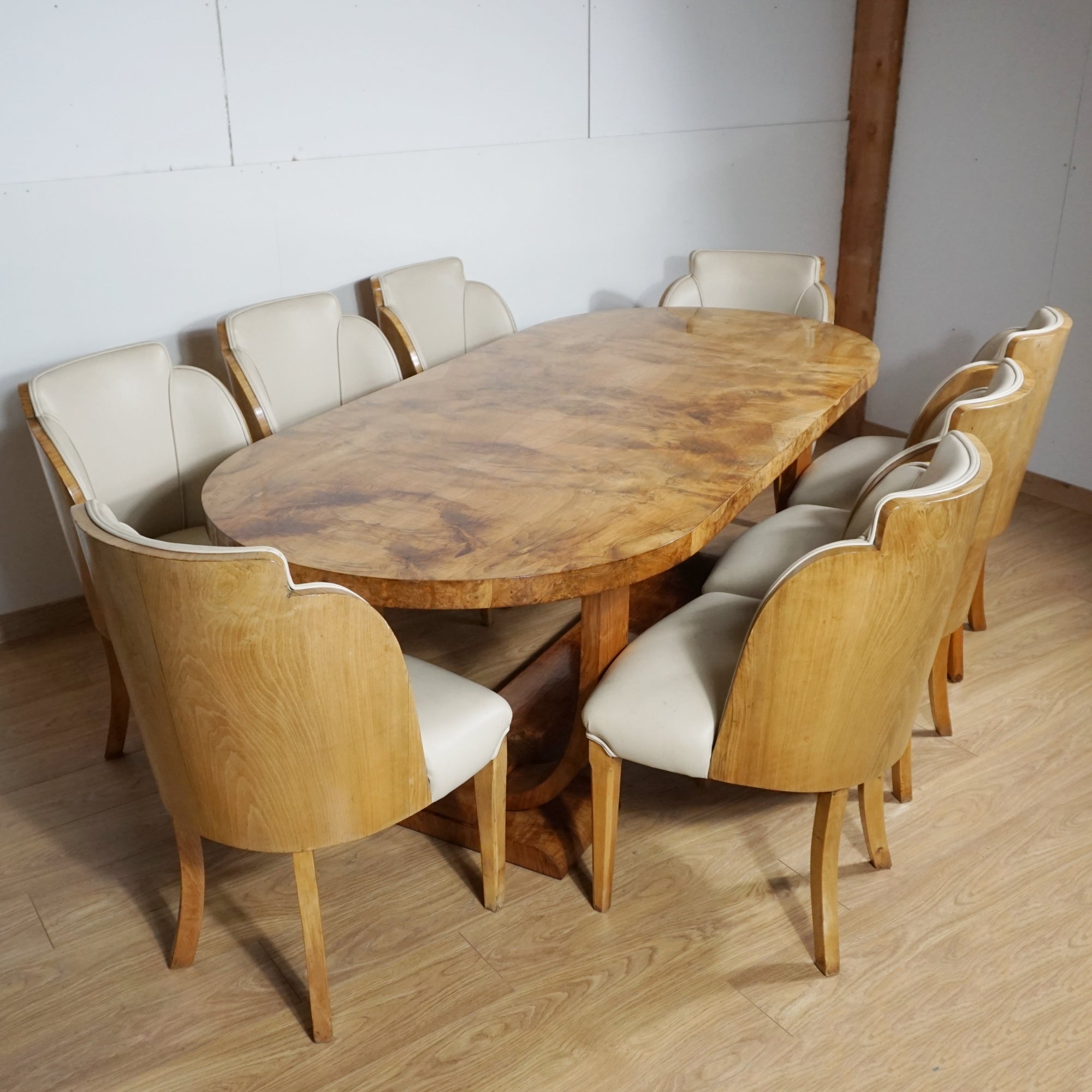 Art Deco Eight Seater Dining Suite by Harry & Lou Epstein - Jeroen Markies Art Deco