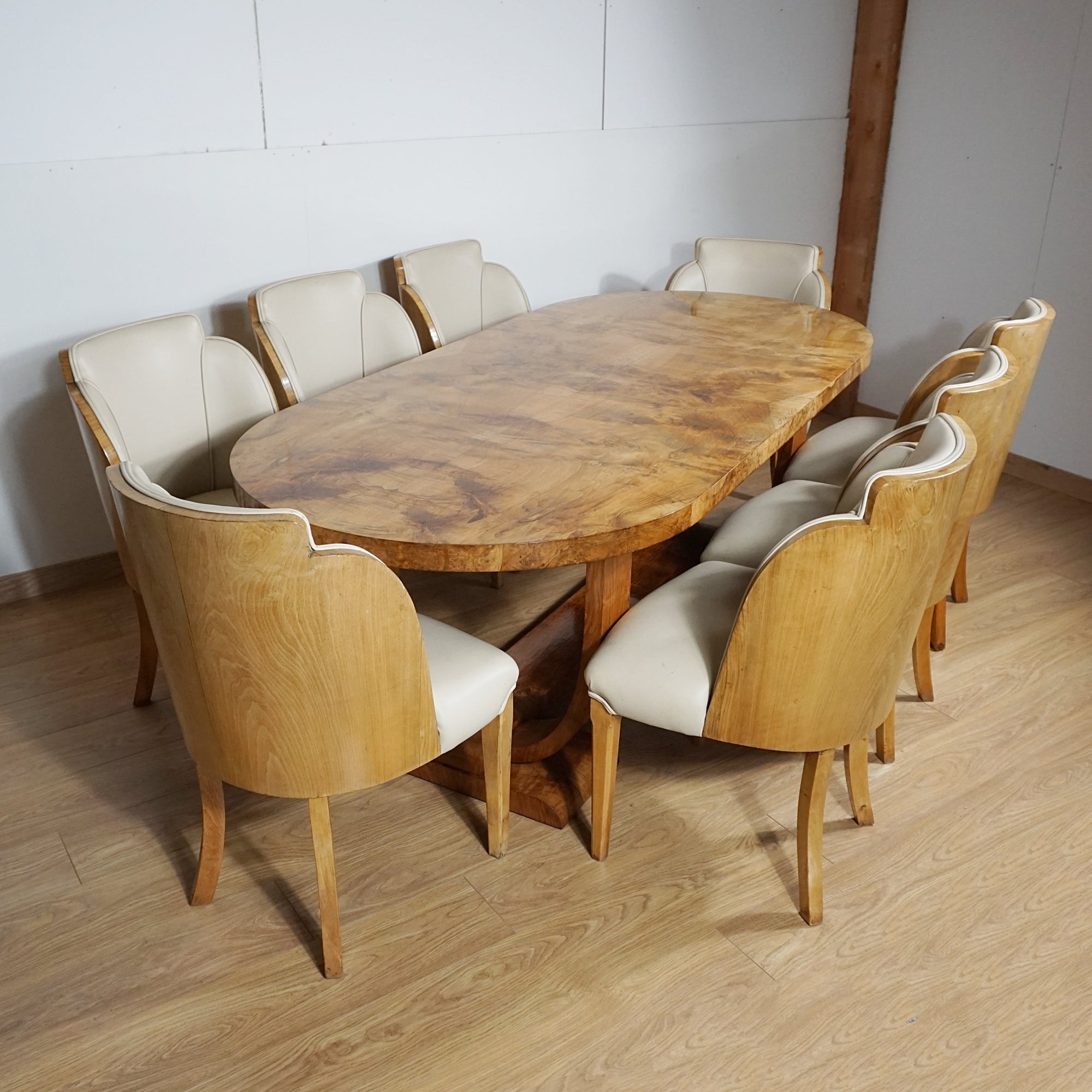 Art Deco Eight Seater Dining Suite by Harry & Lou Epstein - Jeroen Markies Art Deco