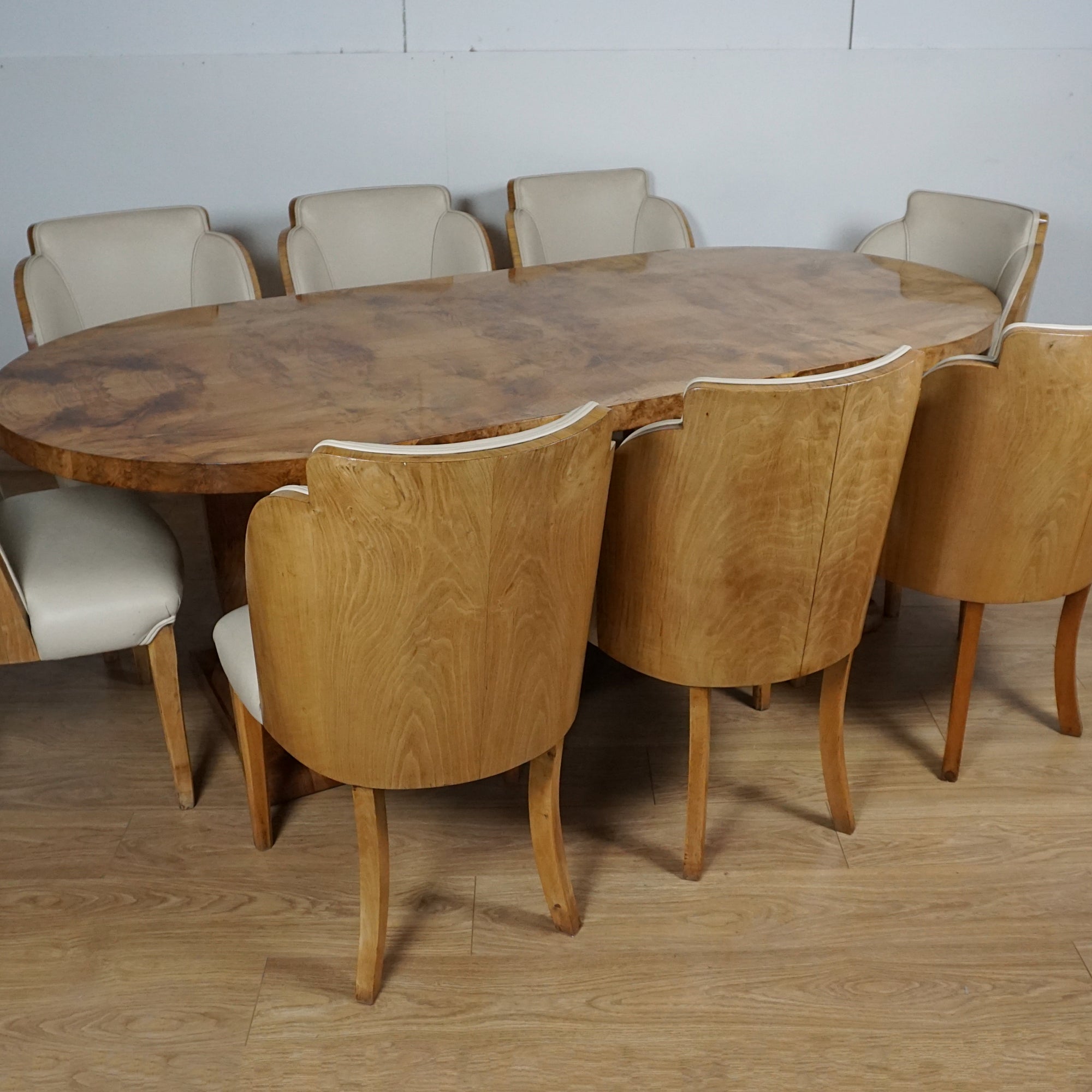 Art Deco Eight Seater Dining Suite by Harry & Lou Epstein - Jeroen Markies Art Deco