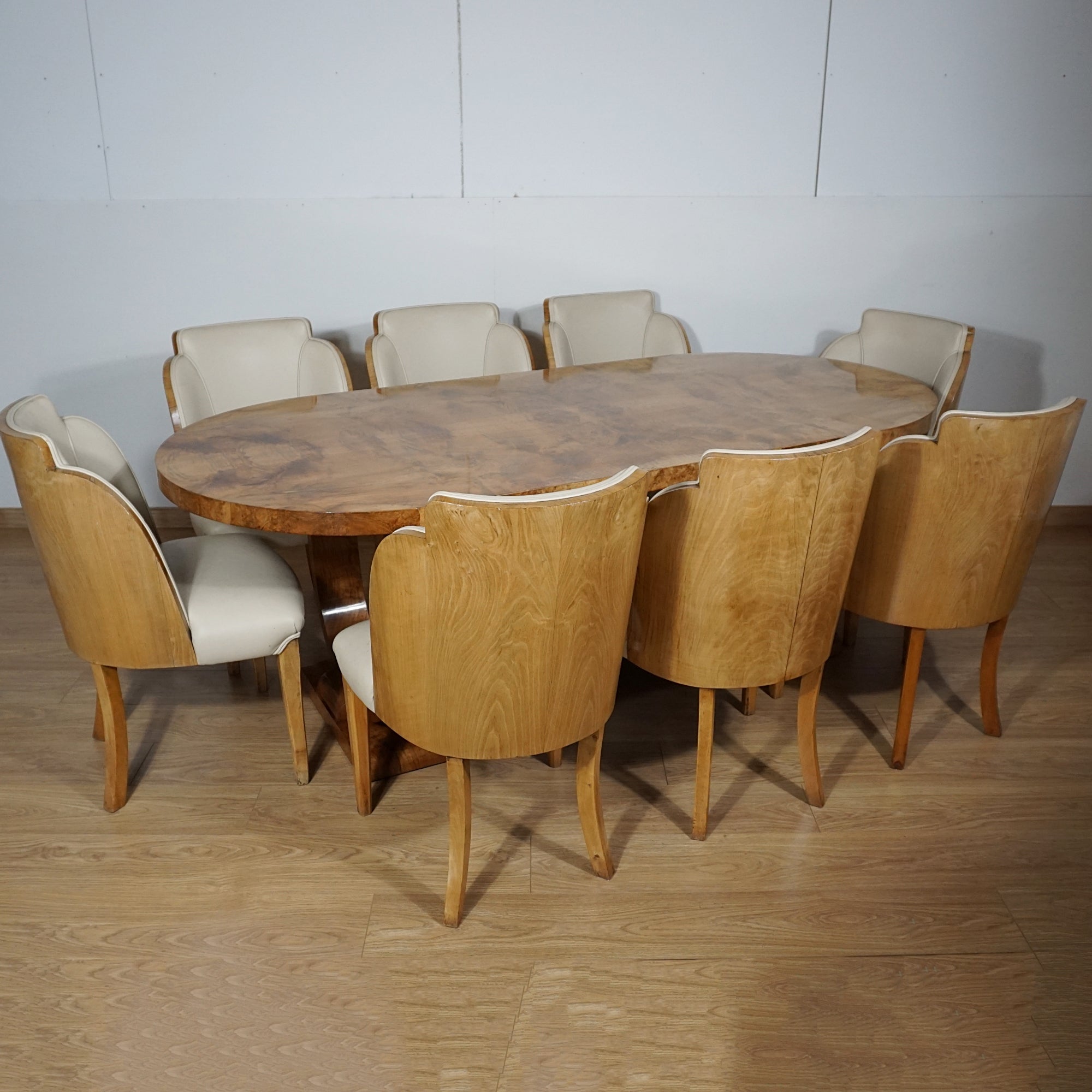 Art Deco Eight Seater Dining Suite by Harry & Lou Epstein - Jeroen Markies Art Deco