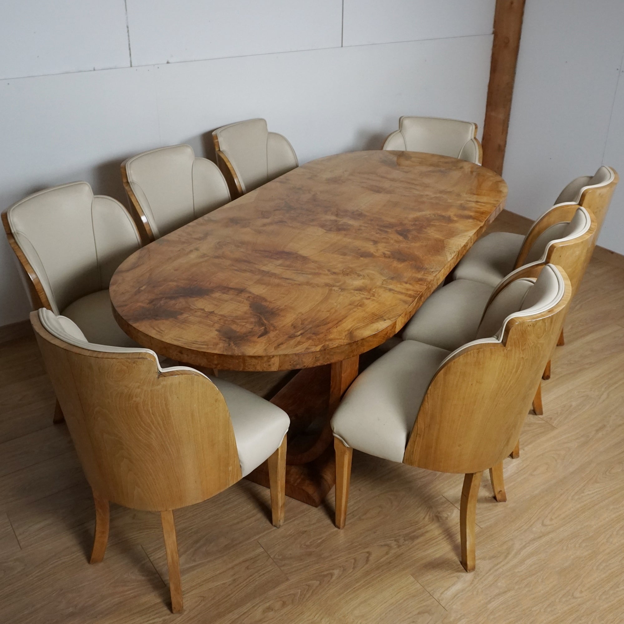 Art Deco Eight Seater Dining Suite by Harry & Lou Epstein - Jeroen Markies Art Deco