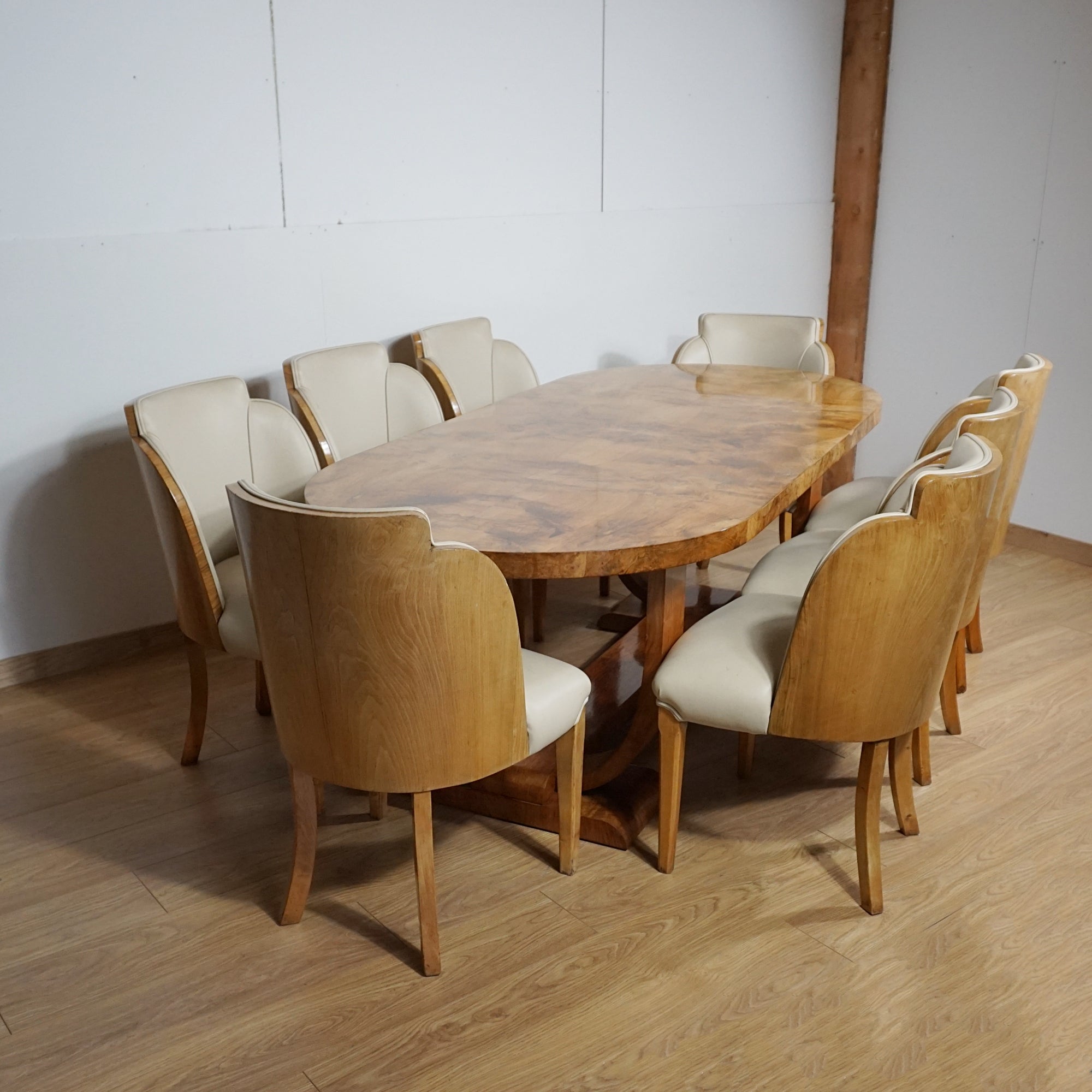 Art Deco Eight Seater Dining Suite by Harry & Lou Epstein - Jeroen Markies Art Deco