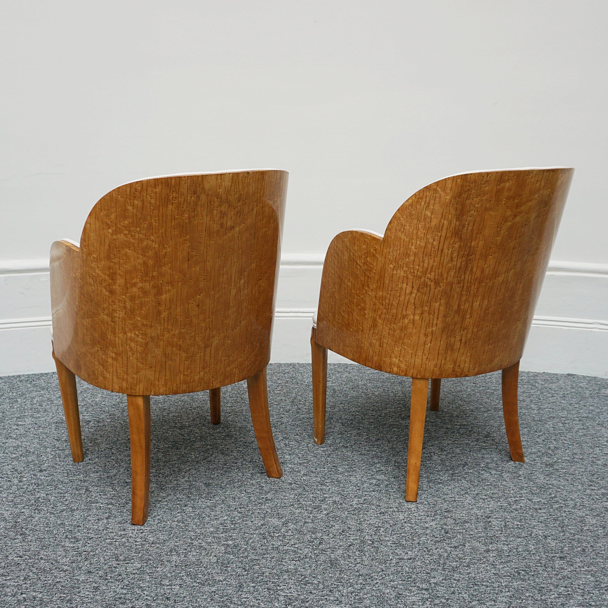 Vintage Birdseye Maple Harry & Lou Epstein Art Deco Six Seater Dining Suite - Jeroen Markies Art Deco