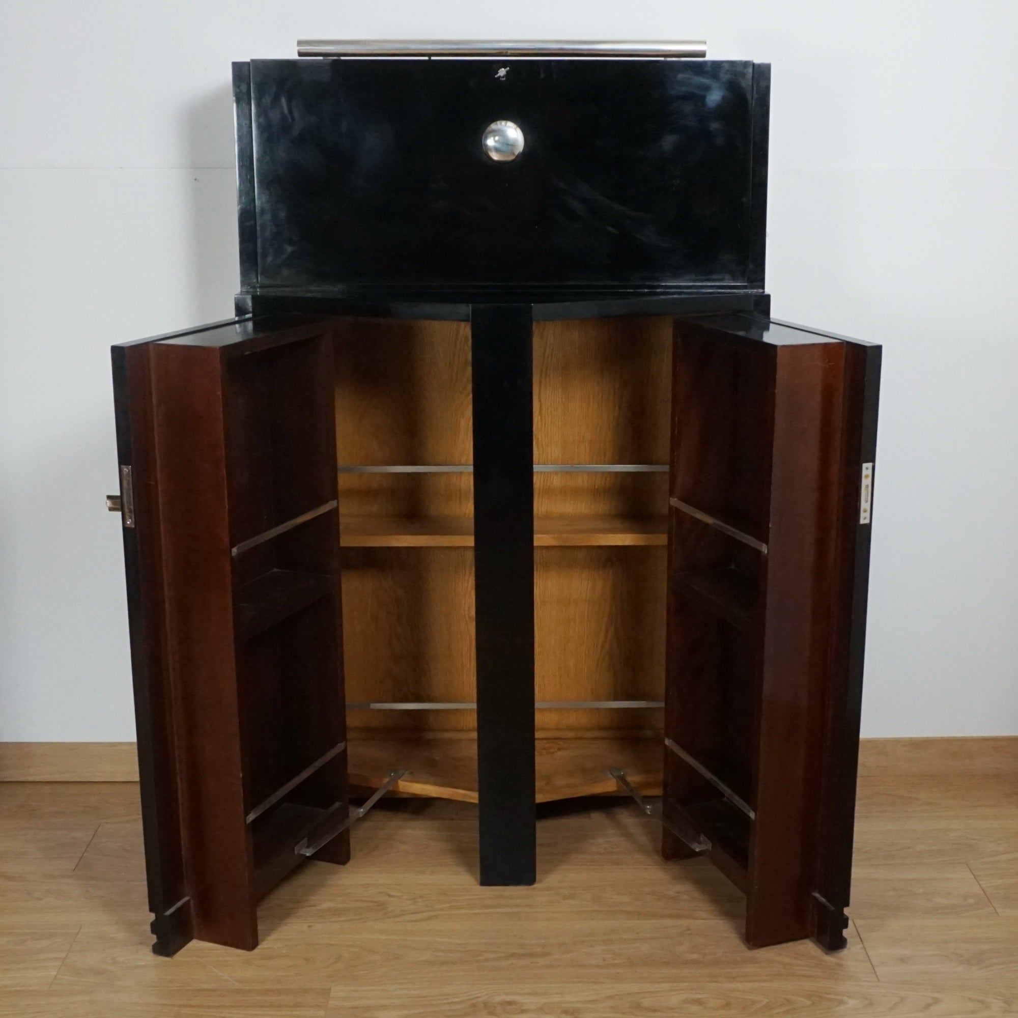 Art Deco Ebonised Drinks Cabinet