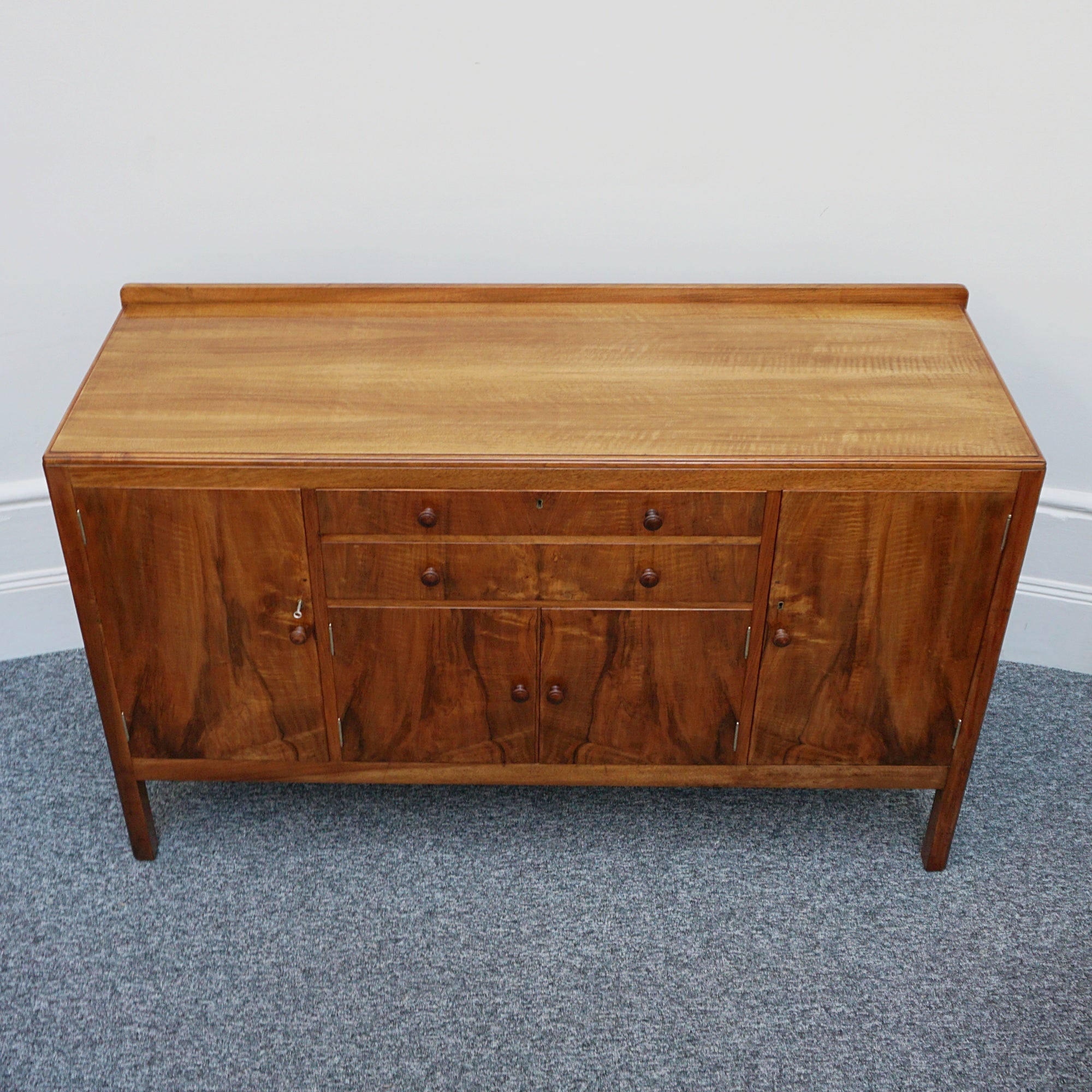 Art Deco Sideboard by Heal's Burr Walnut - Jeroen Markies Art Deco