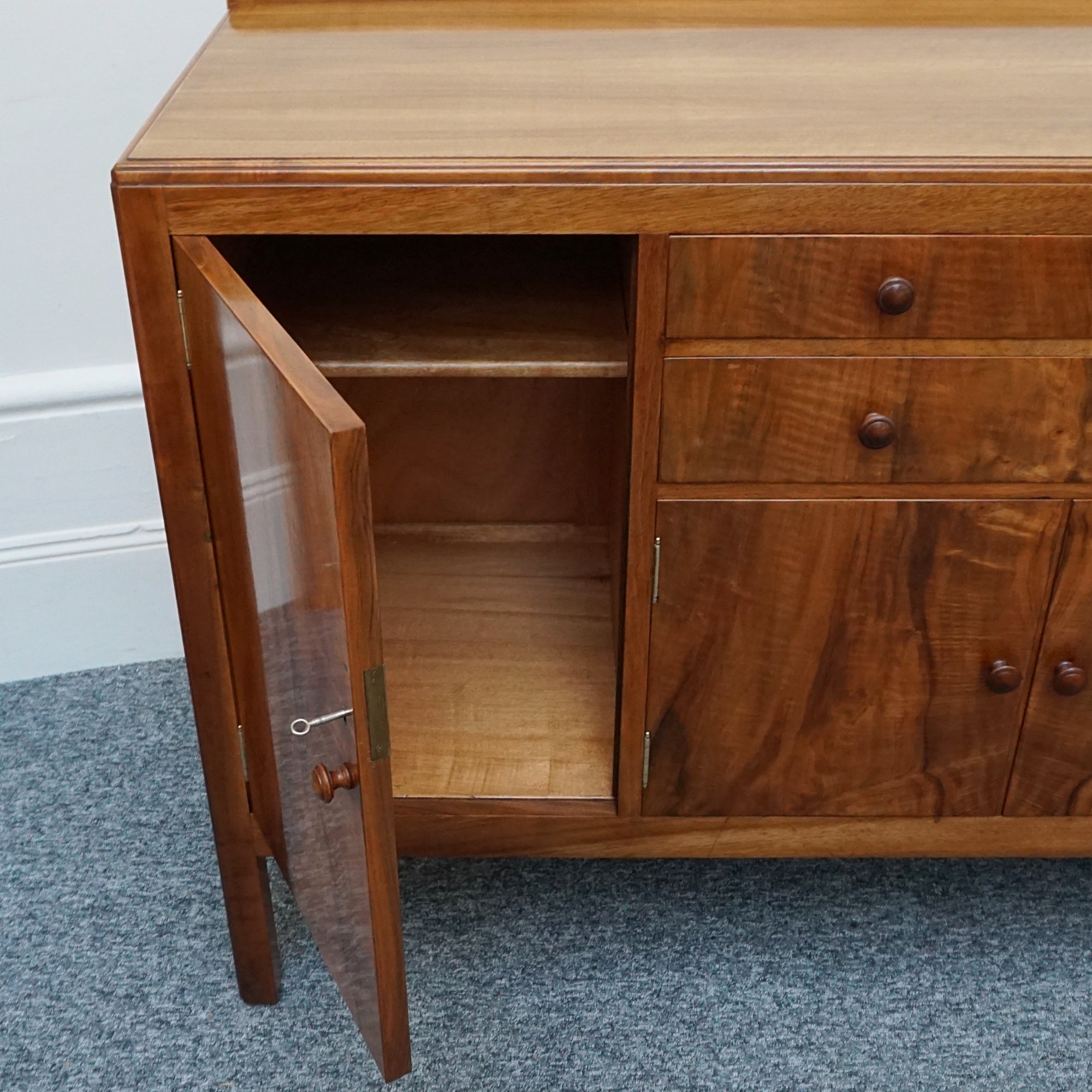 Art Deco Sideboard by Heal's Burr Walnut - Jeroen Markies Art Deco