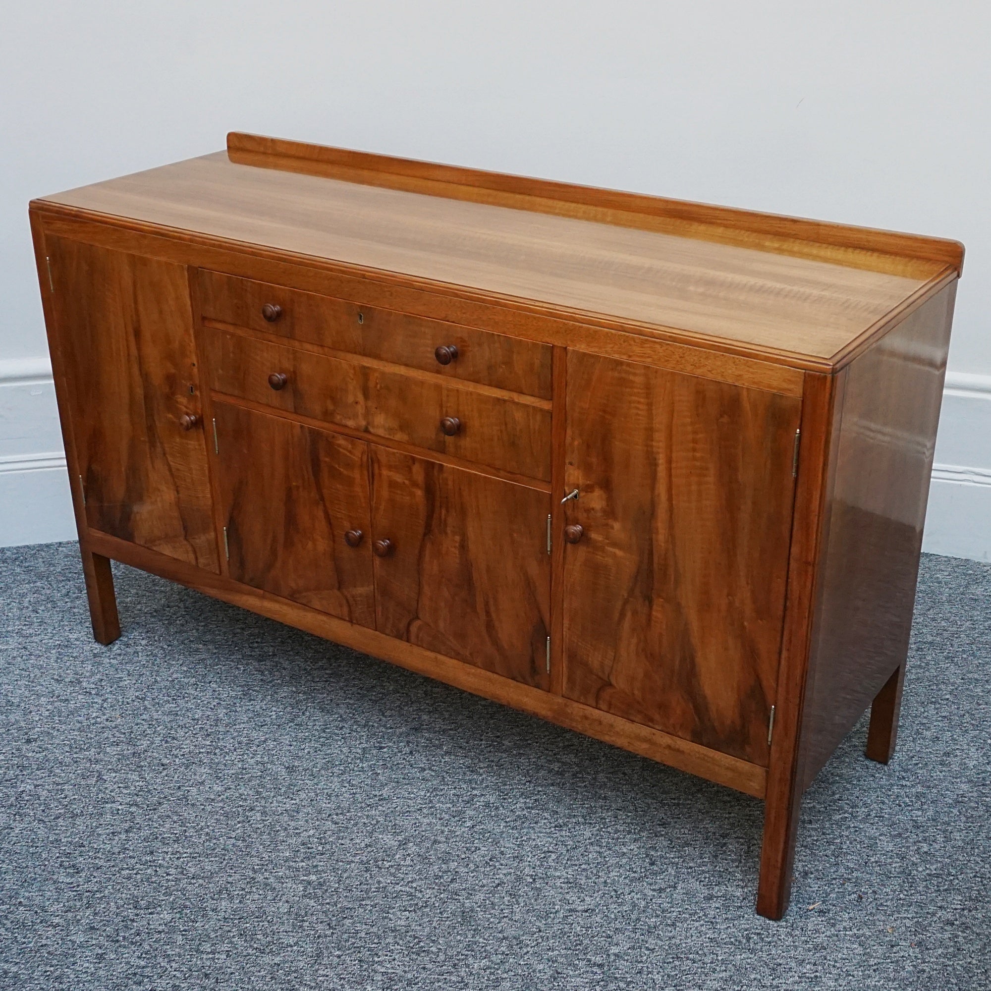 Art Deco Sideboard by Heal's Burr Walnut - Jeroen Markies Art Deco