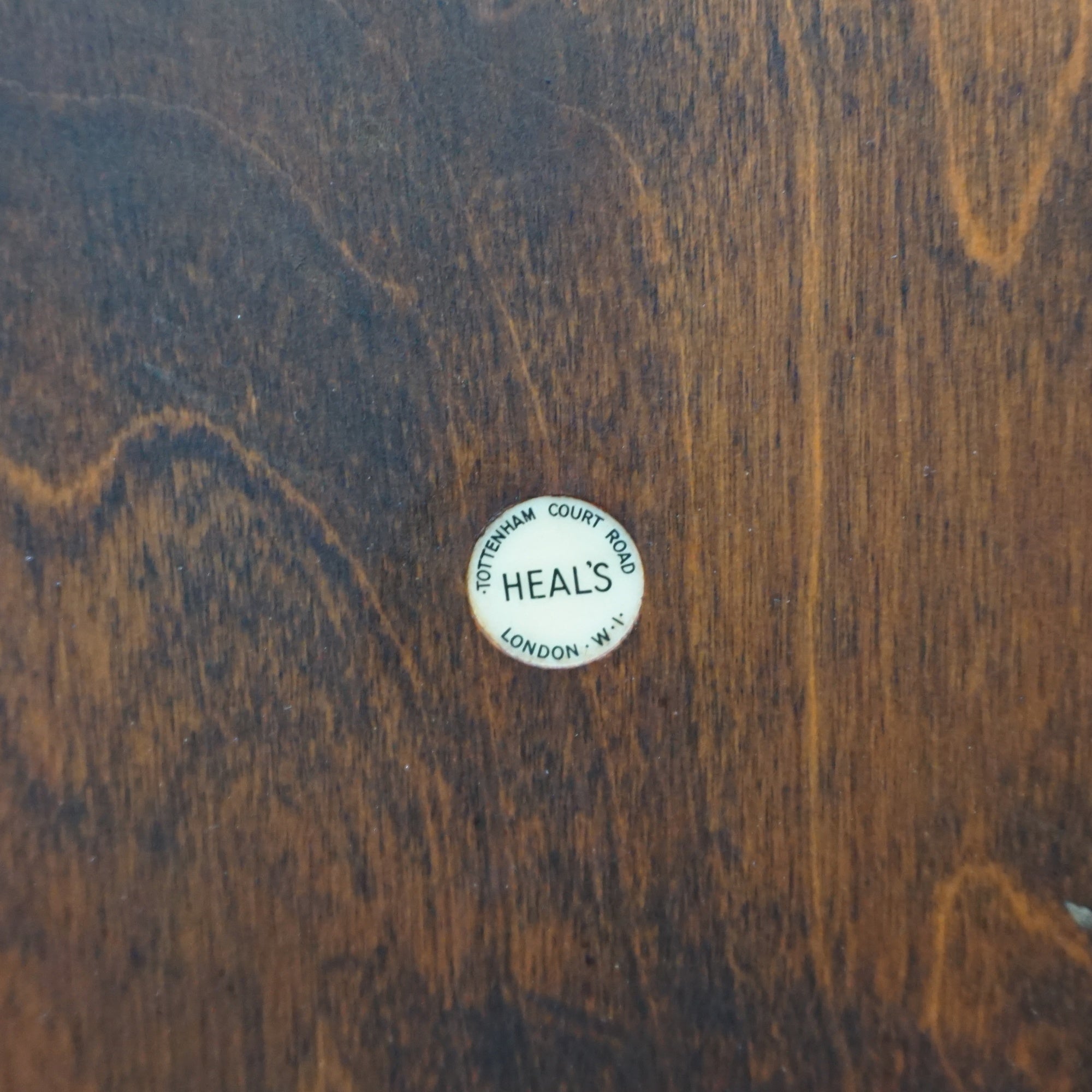 Art Deco Side Table By Heal's of London in Burr Walnut Stamped Heal's - Jeroen Markies Art Deco