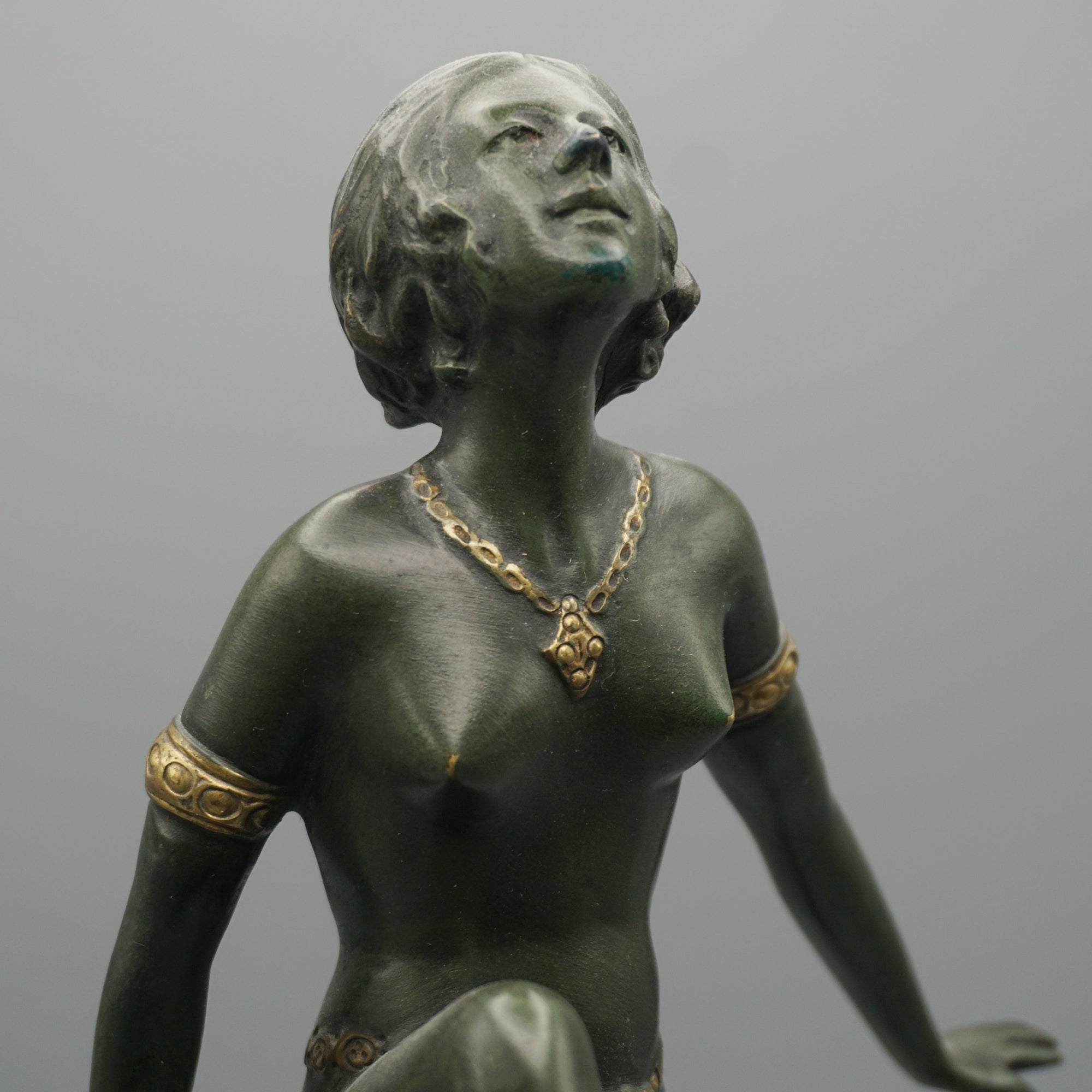 Art Deco Cold Painted  Bronze Sculpture of a Dancing  Lady - Jeroen Markies Art Deco