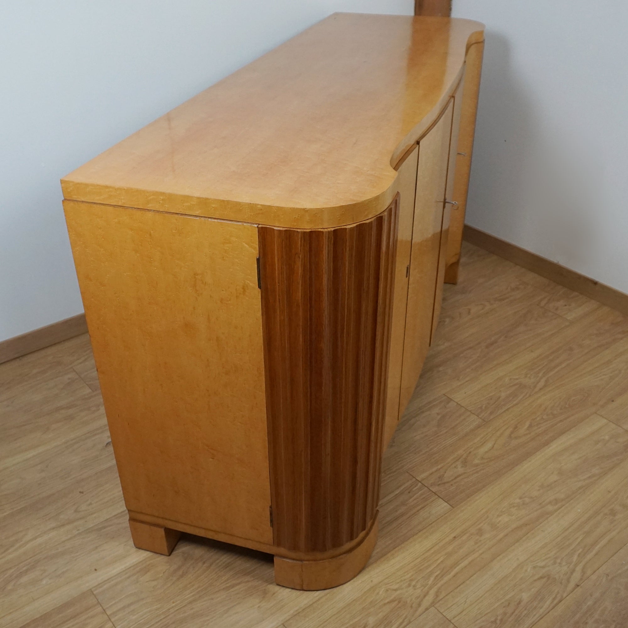 Maurice Adams Art Deco Serpentine Sideboard - Markies Antiques