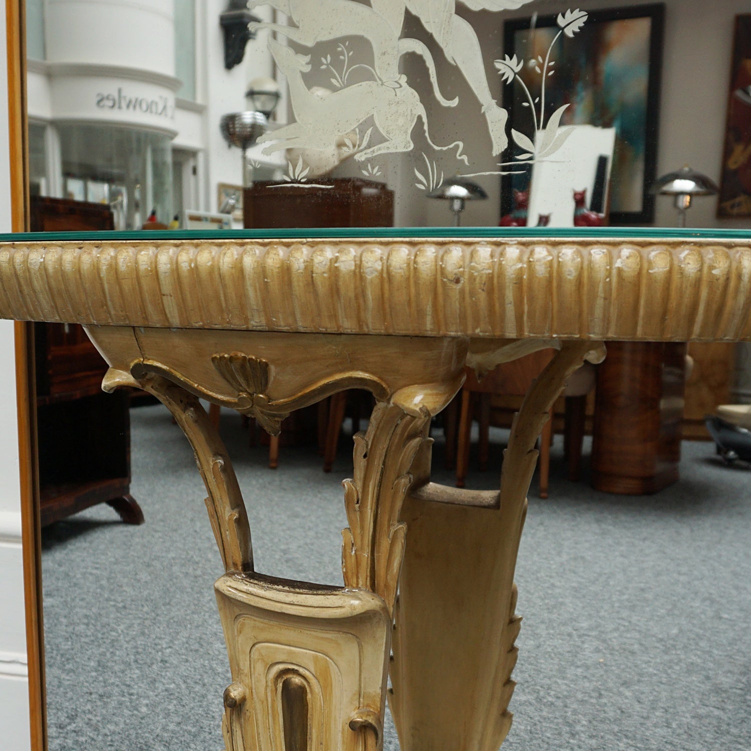 Original Art Deco 1930's Fontana Arte Mirrored Console - Jeroen Markies Art Deco