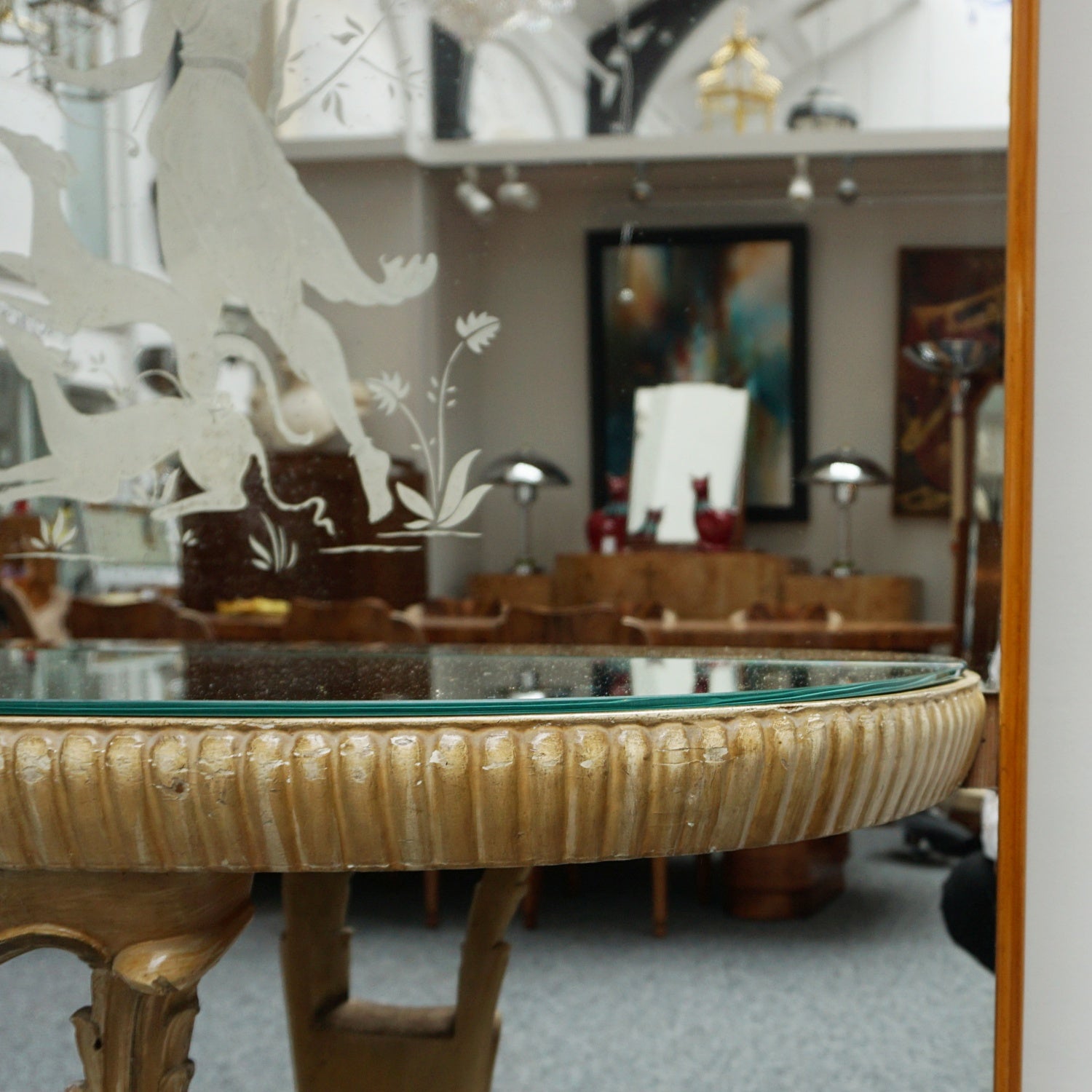 Original Art Deco 1930's Fontana Arte Mirrored Console - Jeroen Markies Art Deco