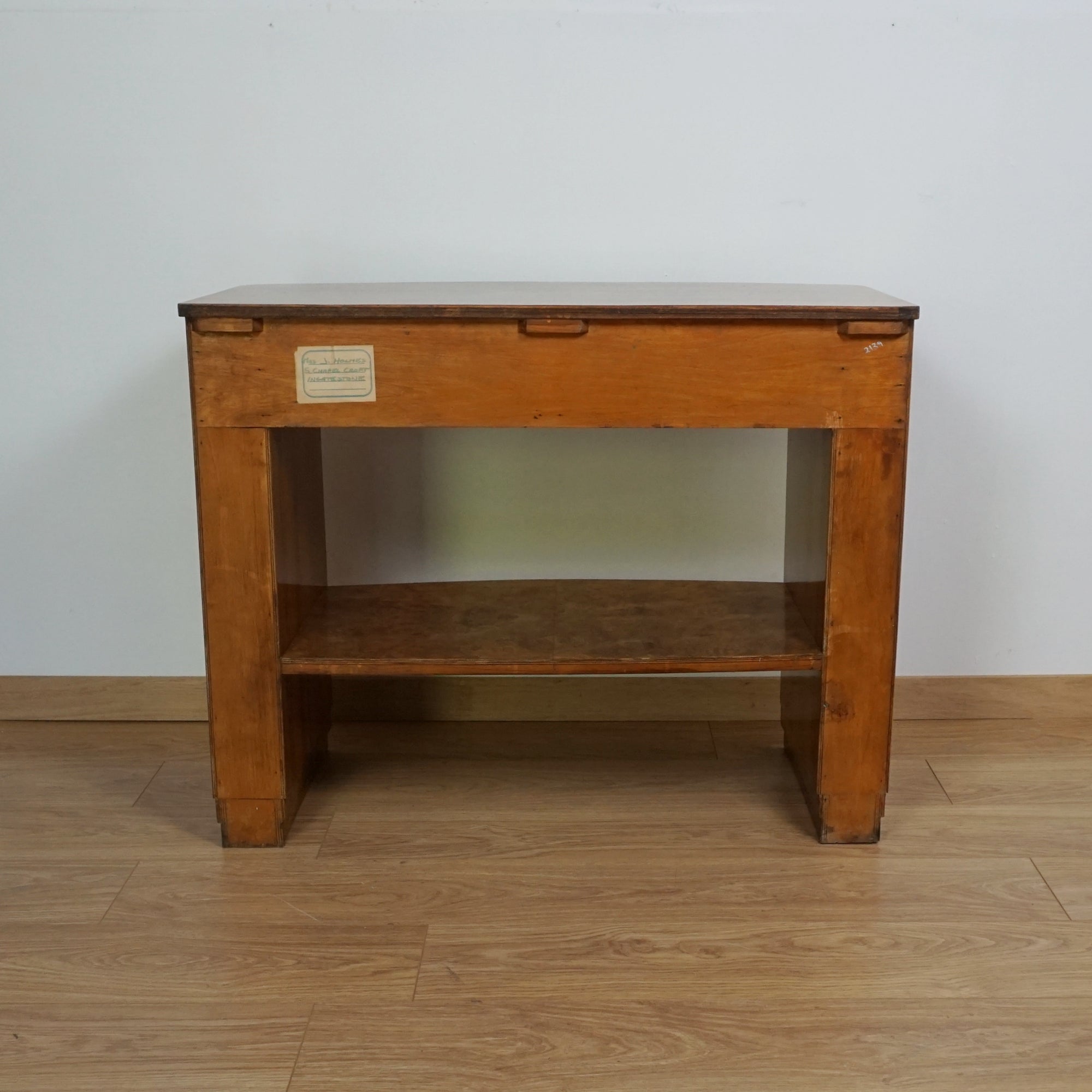 Art Deco Console Table - Burr Walnut Original Art Deco - 20th Century Burr Walnut Furniture - Markies Antiques Ltd