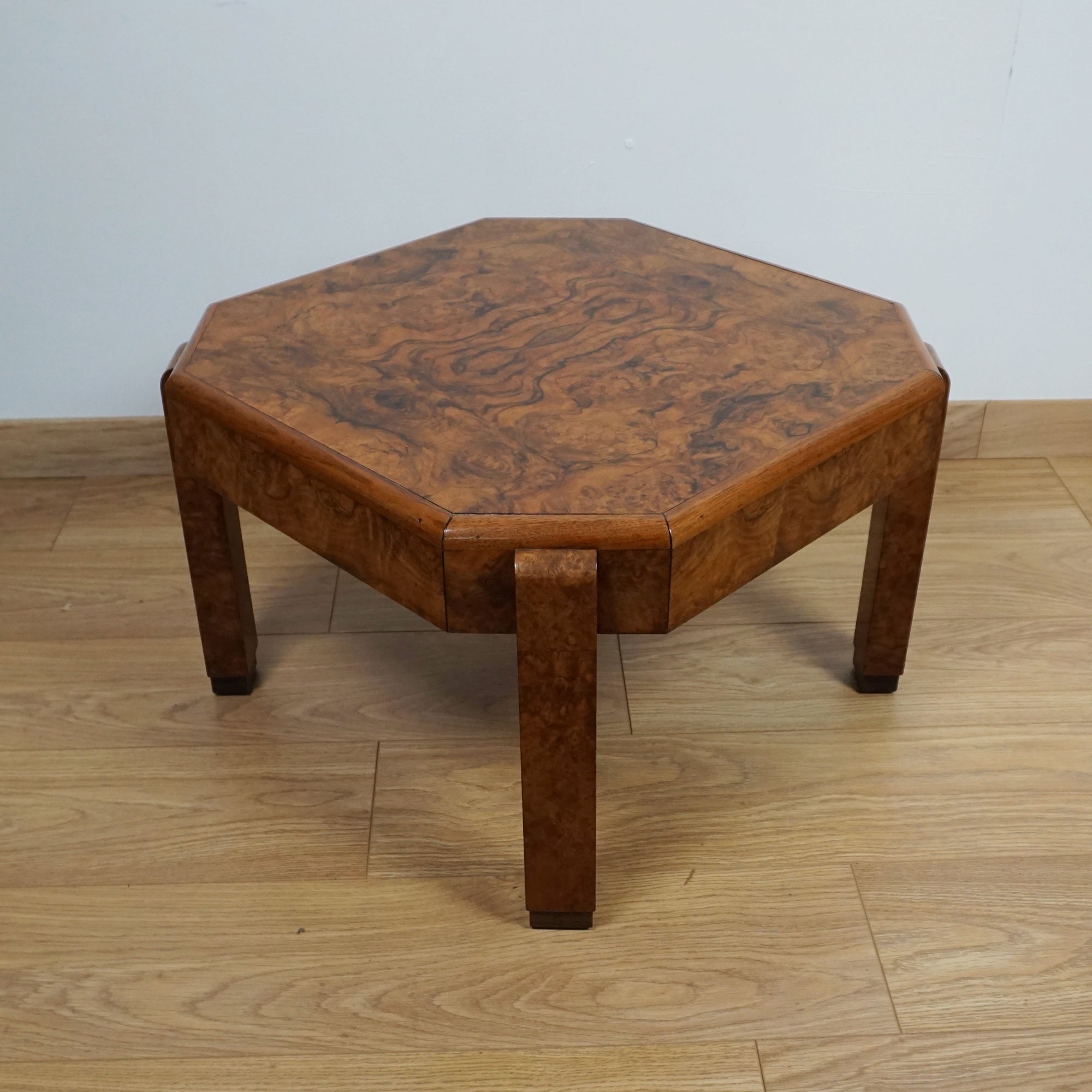 Art Deco Burr Walnut Coffee Table - Jeroen Markies Art Deco