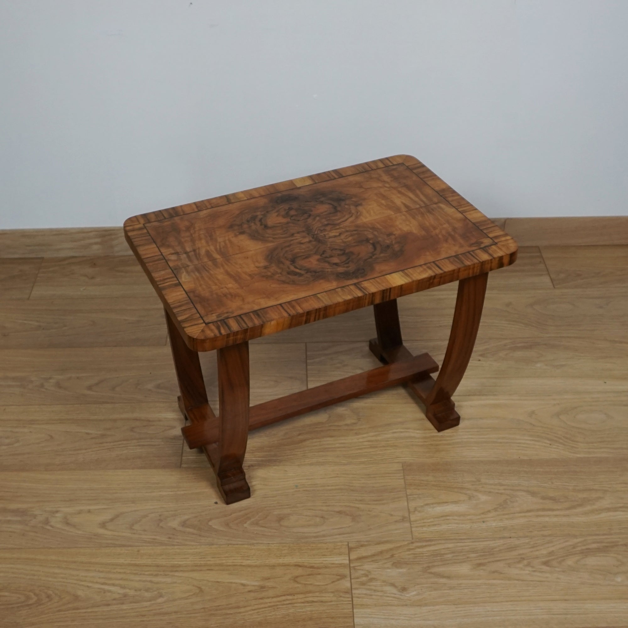 Art Deco Burr Walnut Side Table - Jeroen Markies Art Deco