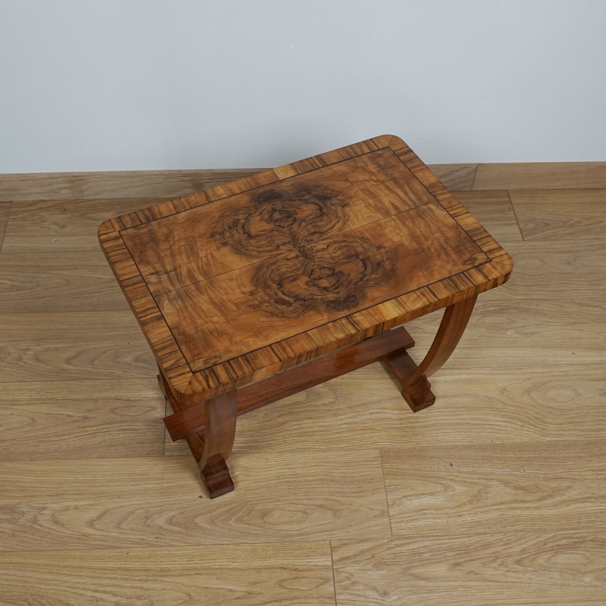 Art Deco Burr Walnut Side Table - Jeroen Markies Art Deco