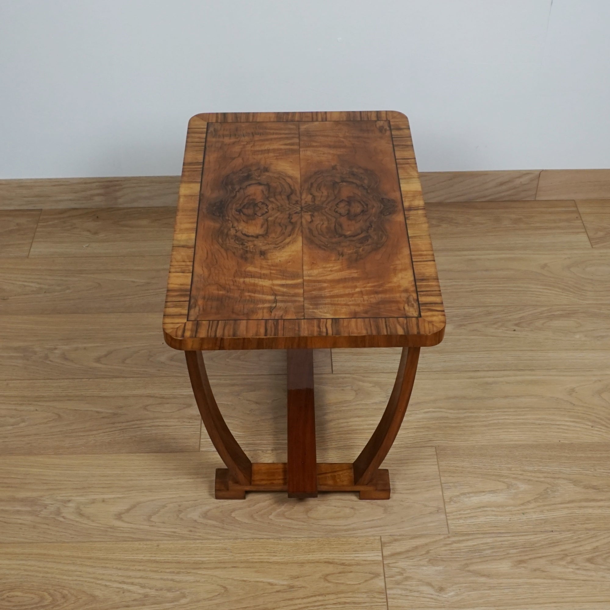 Art Deco Burr Walnut Side Table - Jeroen Markies Art Deco