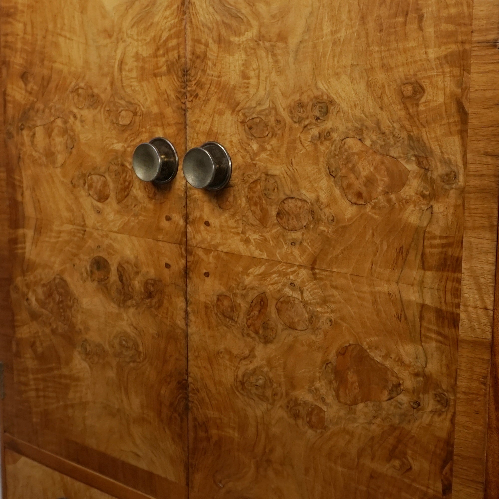 Art Deco Burr Walnut Tall Boy Cabinet - Jeroen Markies Art Deco