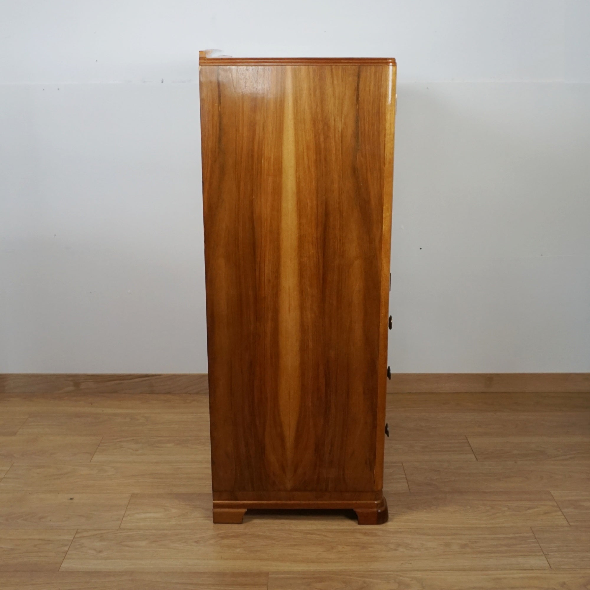 Art Deco Burr Walnut Tall Boy Cabinet - Jeroen Markies Art Deco