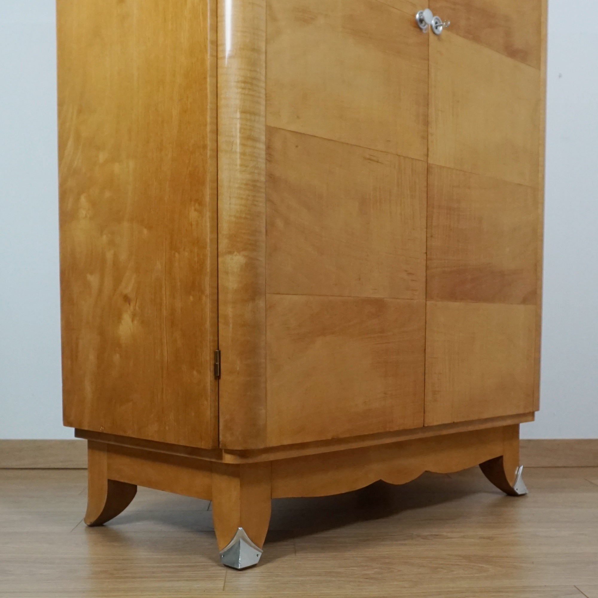 Art Deco Satinwood Wardrobe - Markies Antiques Ltd