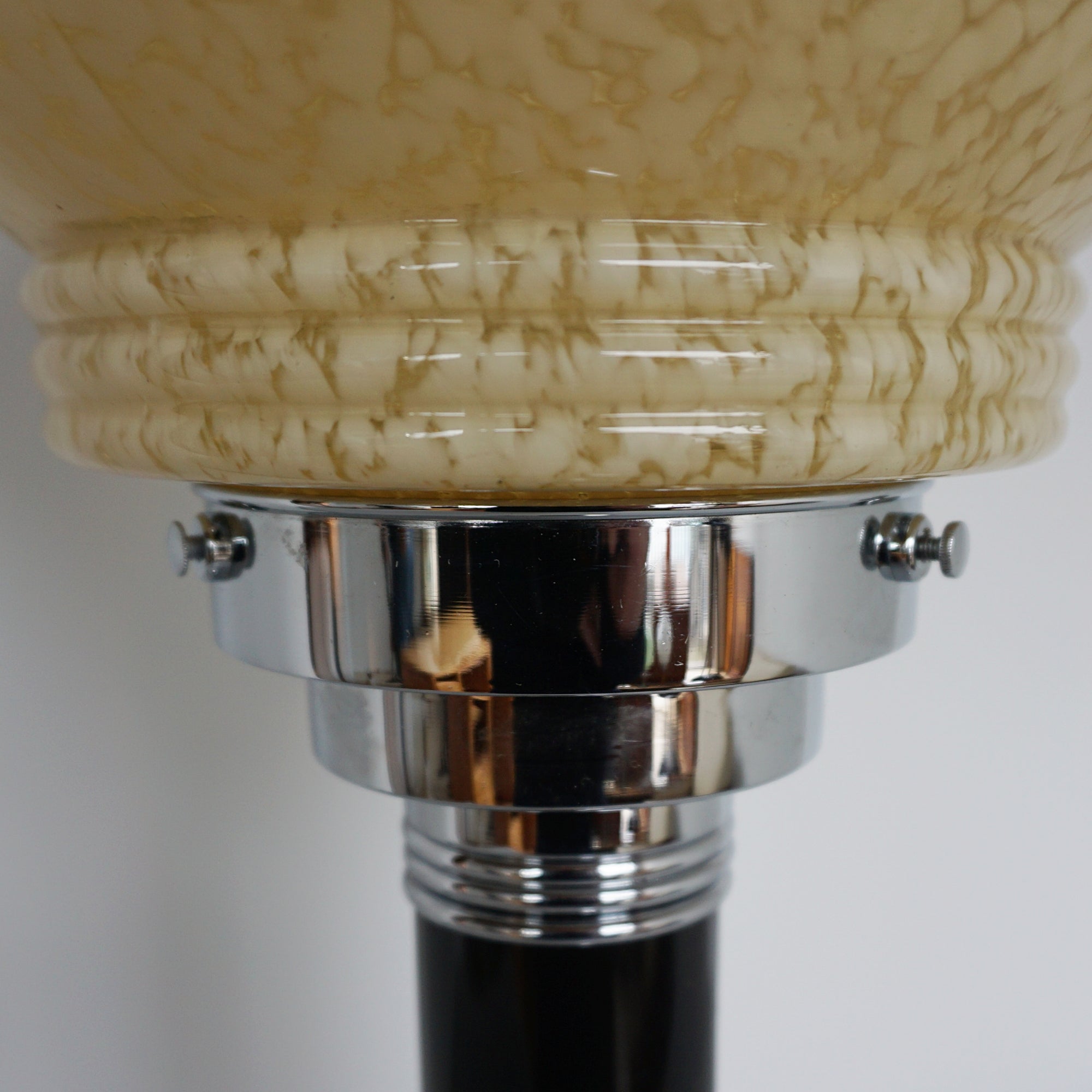 Pair of Table Lamps - Art Deco Lighting Bakelite and Glass - Jeroen Markies Art Deco