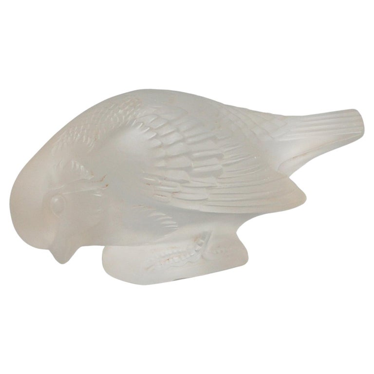 'Moineau Sournois' Lalique Glass Sparrow - Jeroen Markies Art Deco
