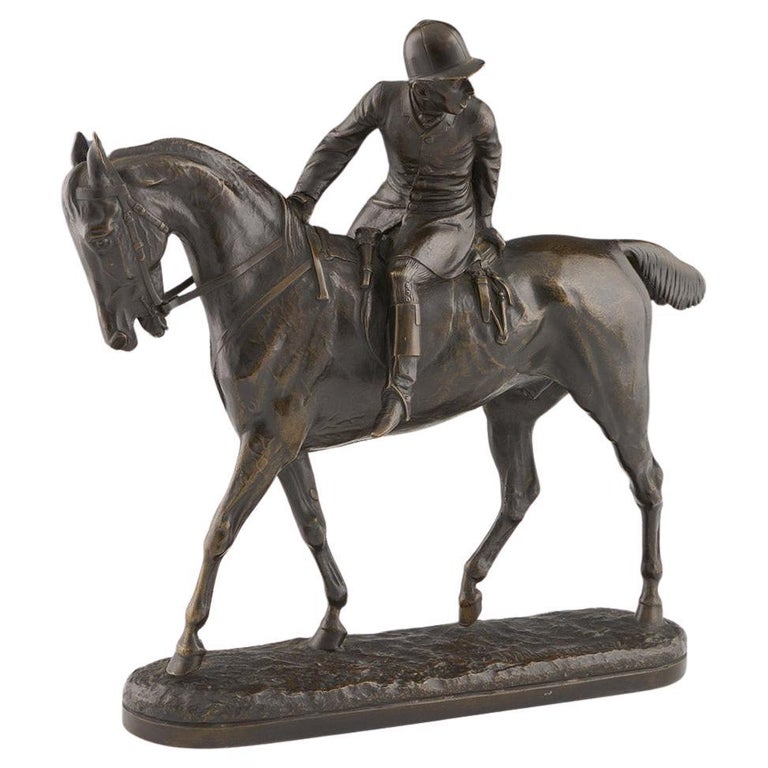 'The Huntsman' John Willis Good Mid 19th Century Bronze Fox Hunting Sculpture - Jeroen Markies Art Deco