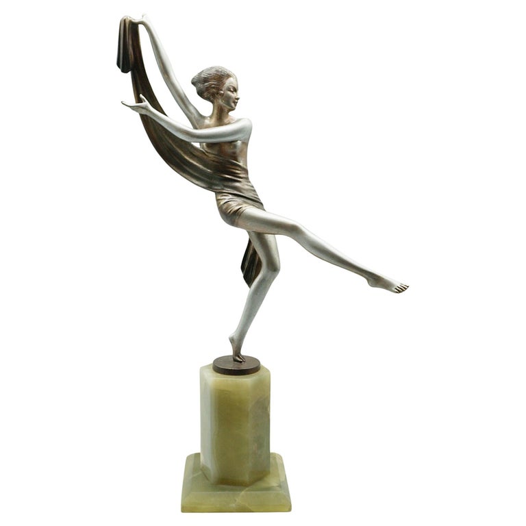Josef Lorenzl Cold Painted Bronze Sculpture - Austrian Bronze - Jeroen Markies Art Deco