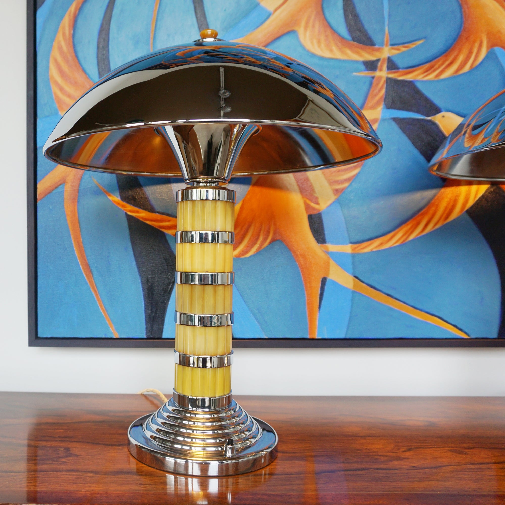 Pair of Art Deco Style Dome Lamps - Jeroen Markies Art Deco