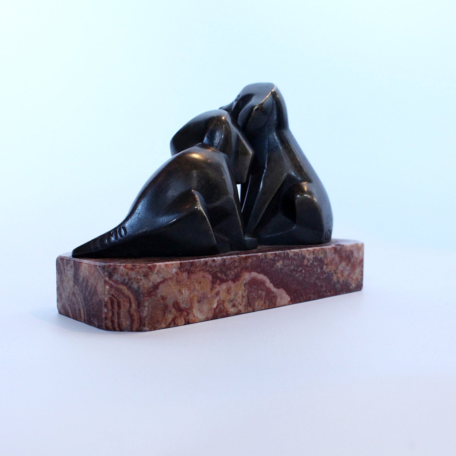 Art Deco Bronze Dogs at Jeroen Markies
