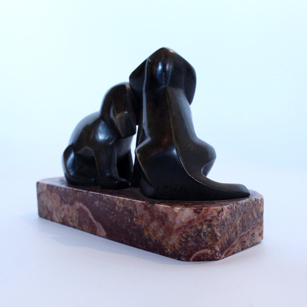 Art Deco Bronze Dogs at Jeroen Markies