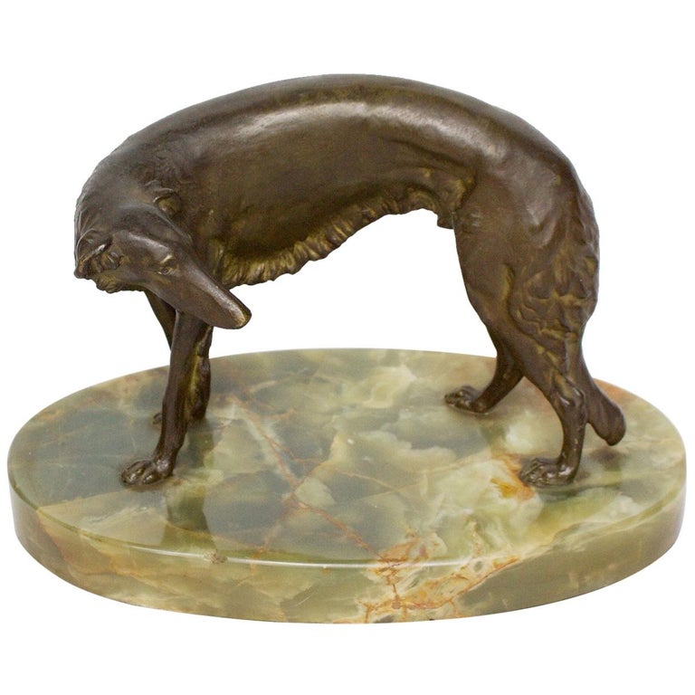 Borzoi - Art Deco Bronze Sculpture - Jeroen Markies Art Deco