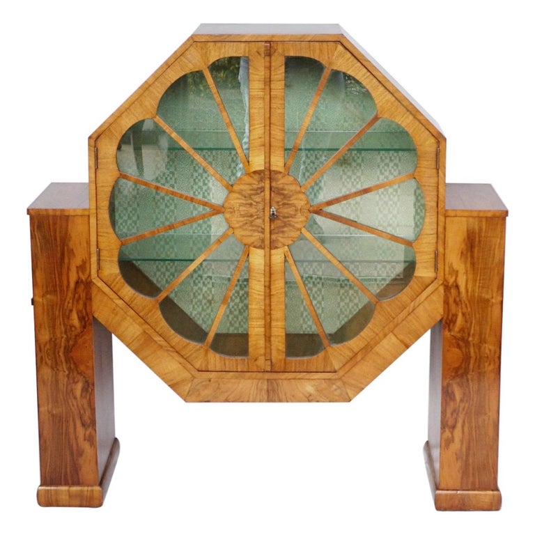 Art Deco Octagonal Display Cabinet