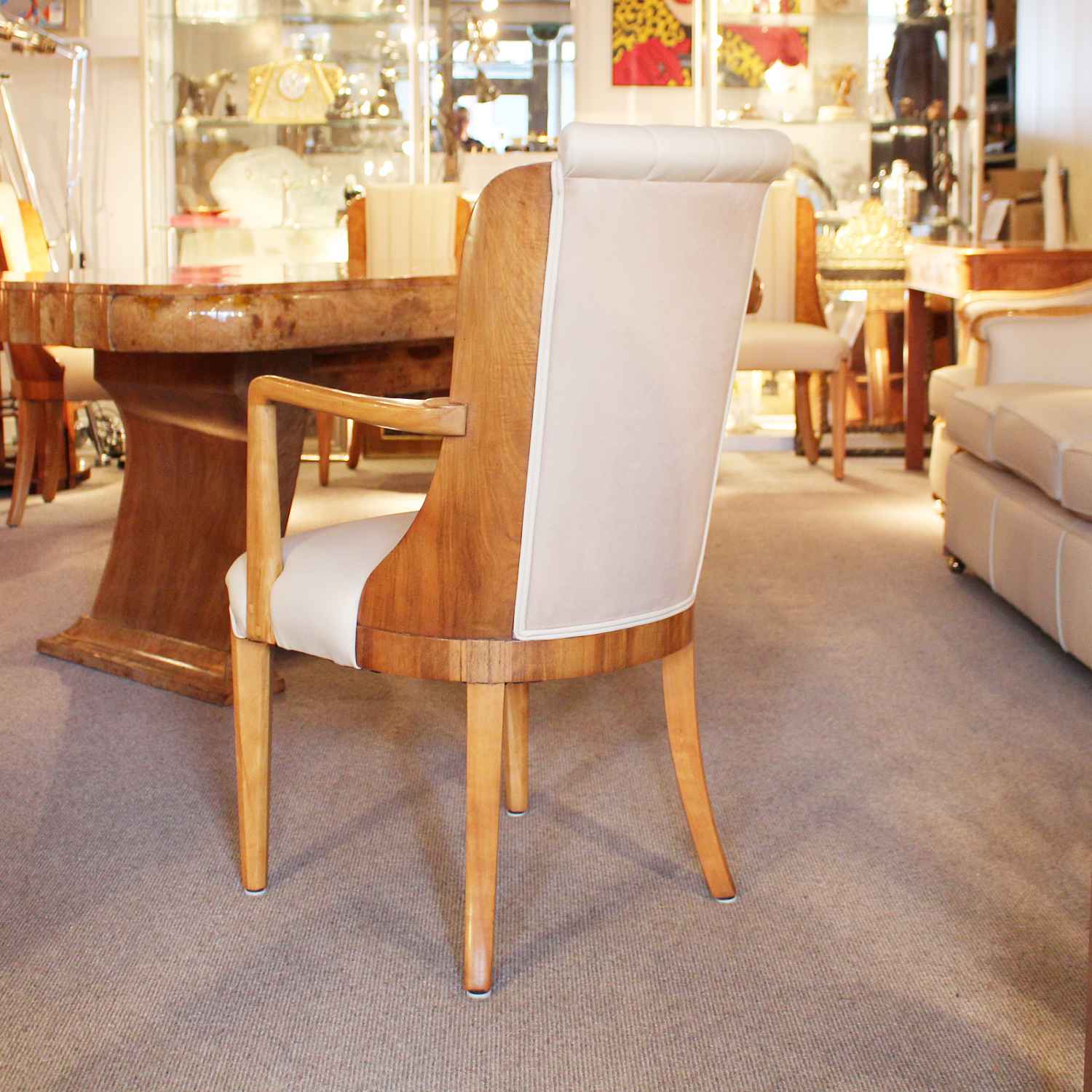 Hille designed Art Deco 8 seat dining table and chairs circa 1930