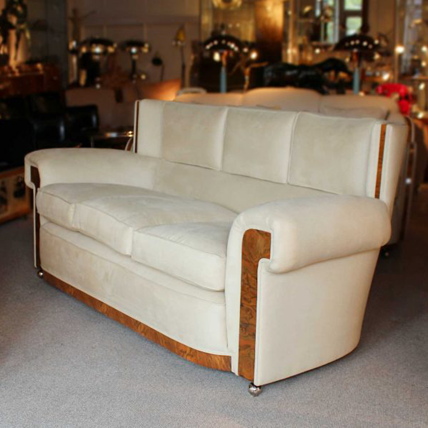 Art Deco Banker’s Sofa