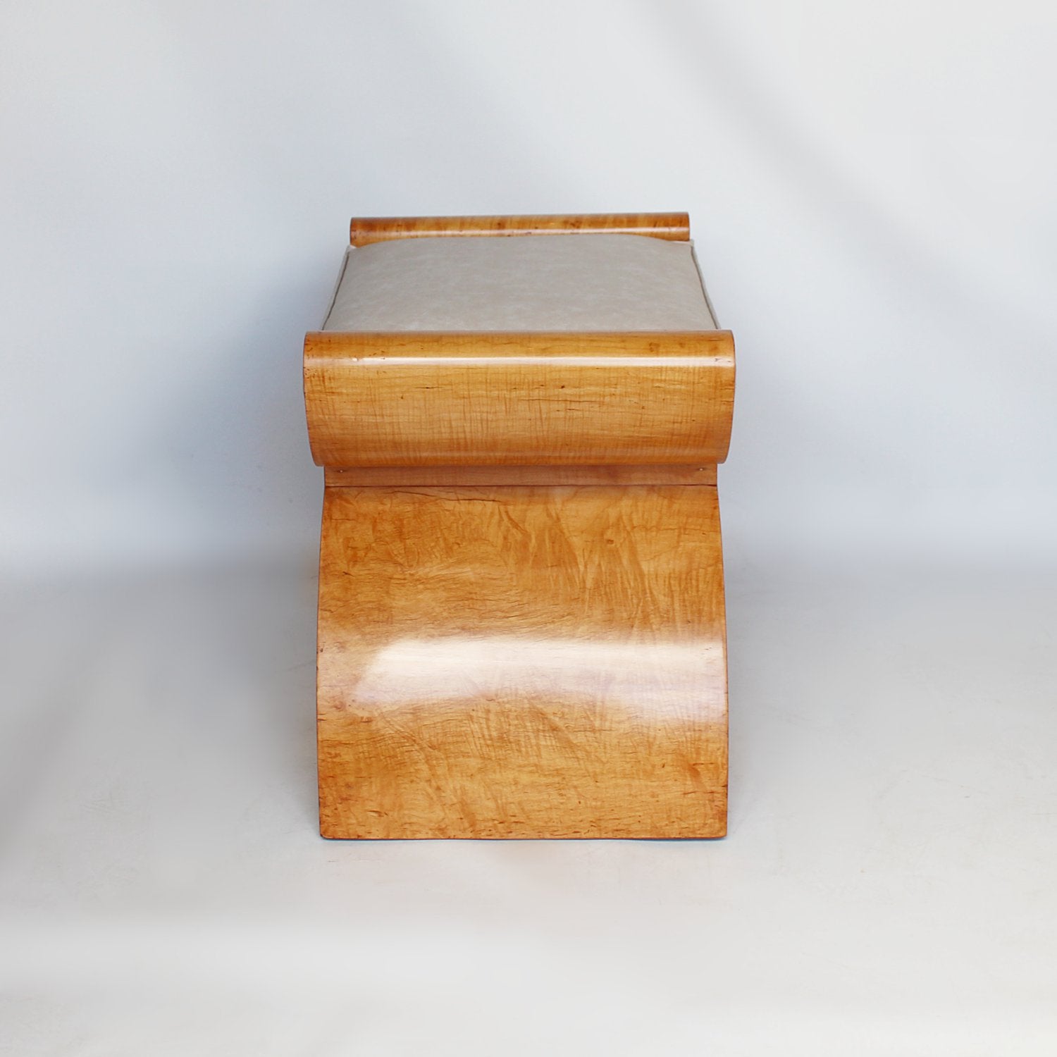 Art Deco x-frame stool by Harry & Lou Epstein at Jeroen Markies