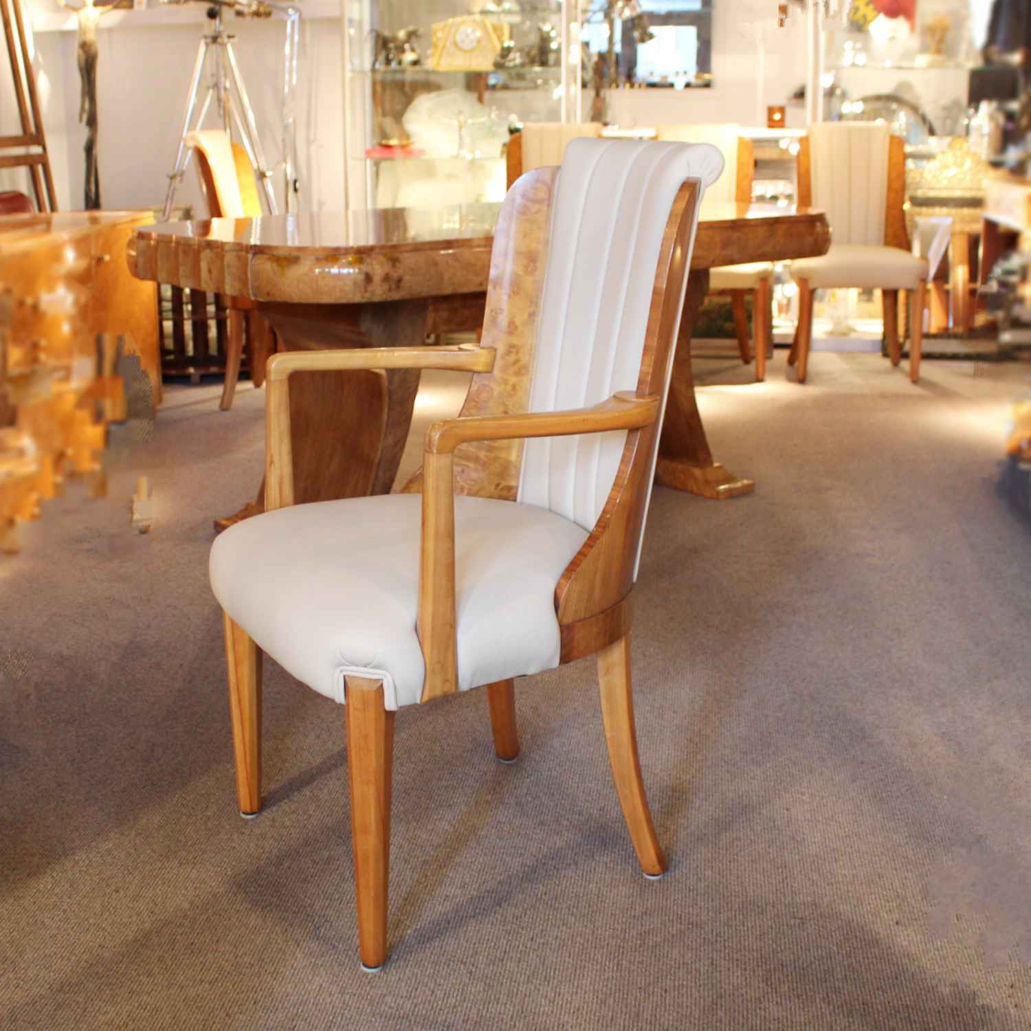 Hille designed Art Deco 8 seat dining table and chairs circa 1930