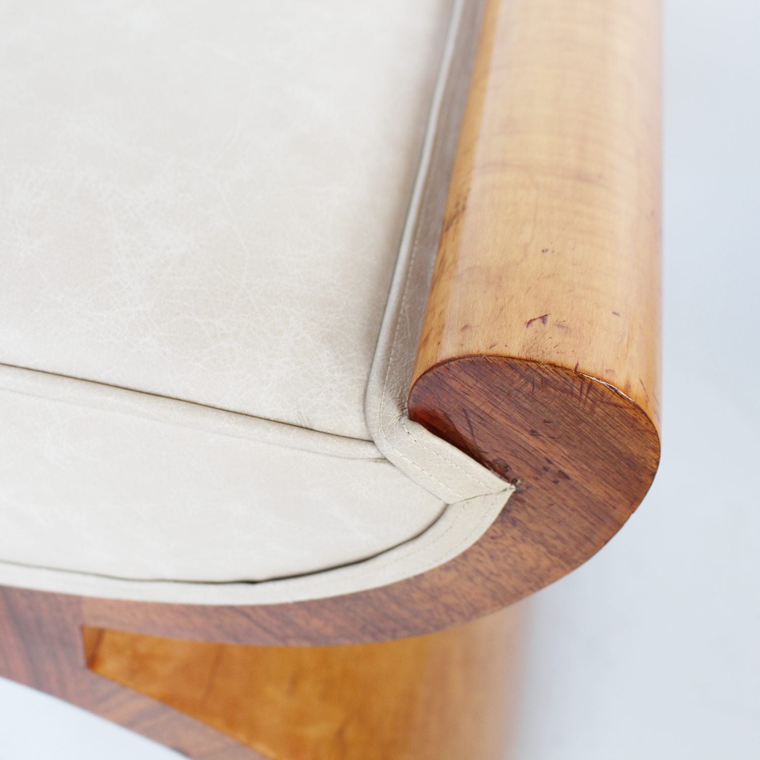 Art Deco x-frame stool by Harry & Lou Epstein at Jeroen Markies