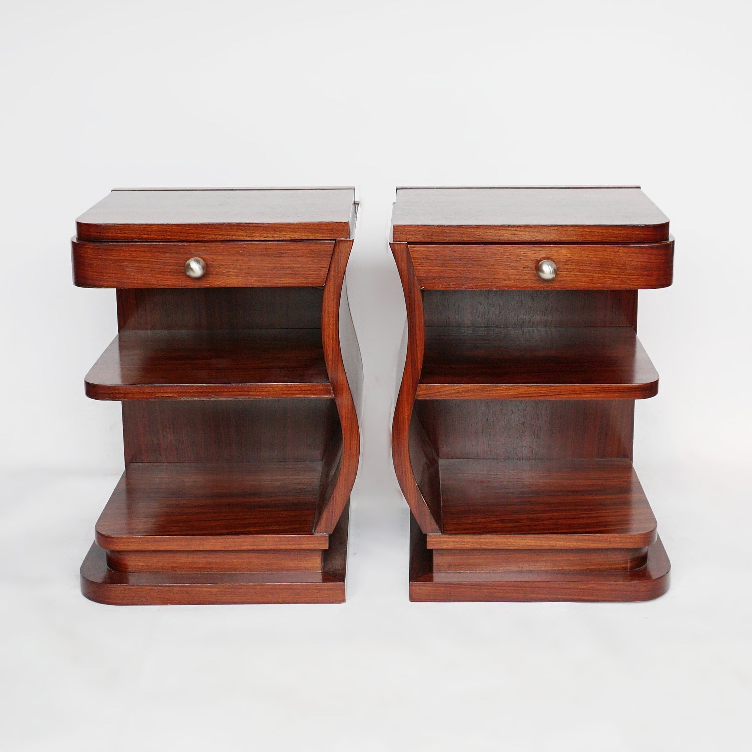 French, Rosewood Art Deco Bedside Cabinets Jeroen Markies Art Deco