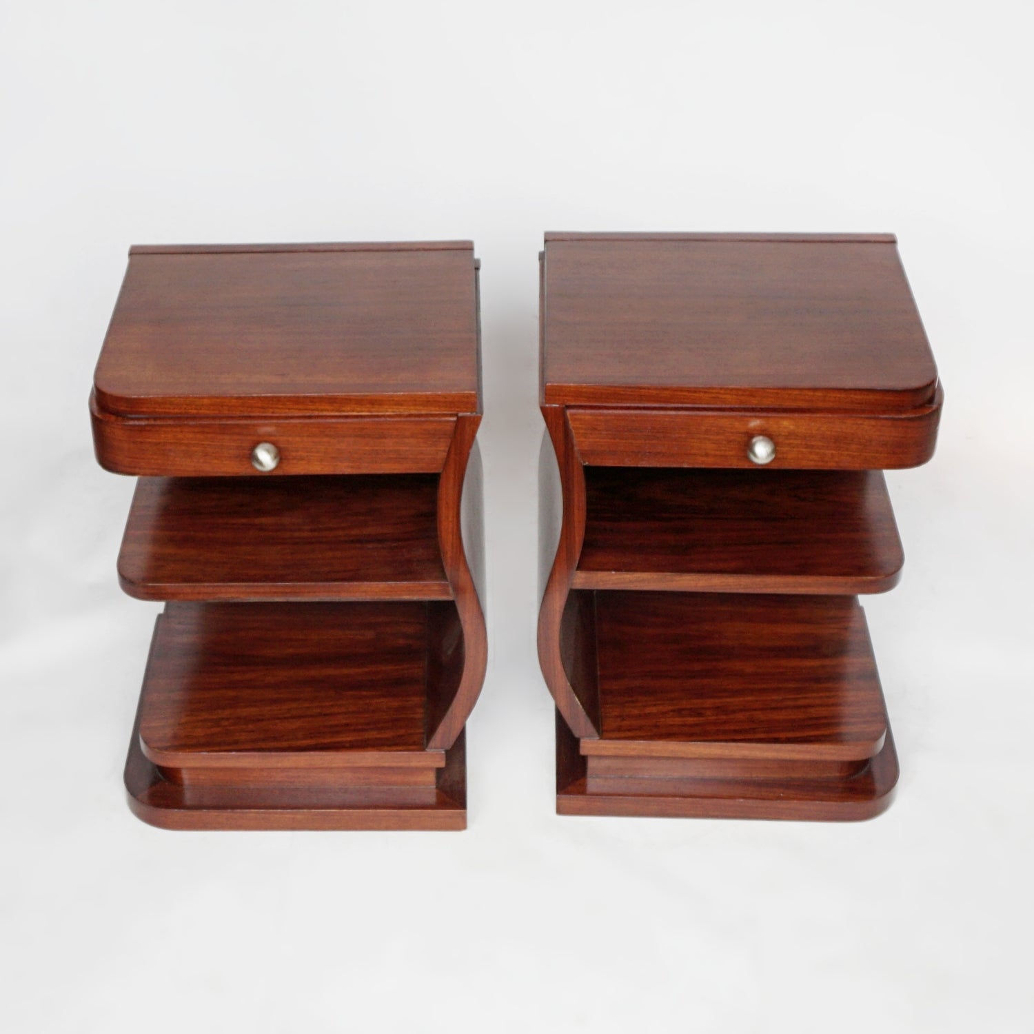French, Rosewood Art Deco Bedside Cabinets Jeroen Markies Art Deco