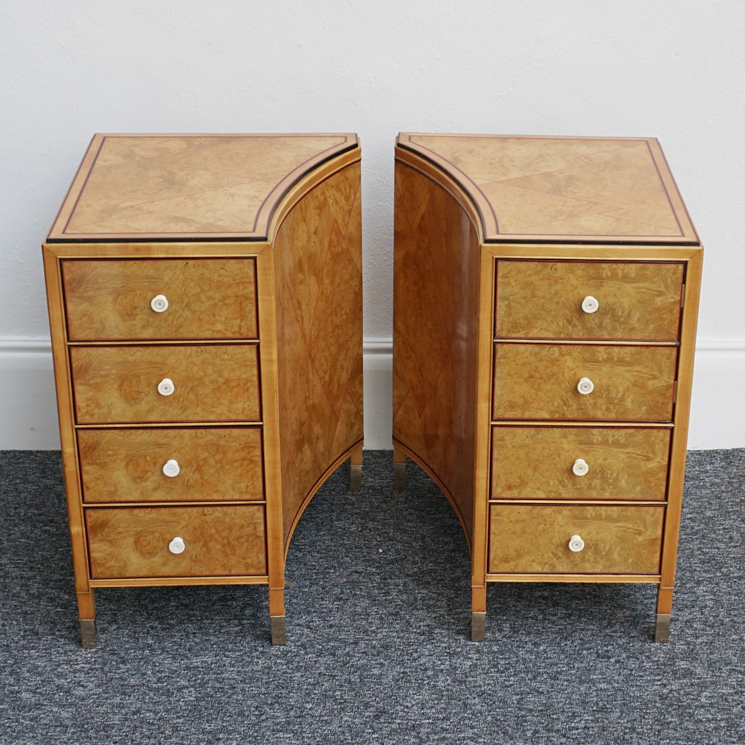James Henry Sellers Art Deco Pair of Bedside Cabinets - Jeroen Markies Art Deco
