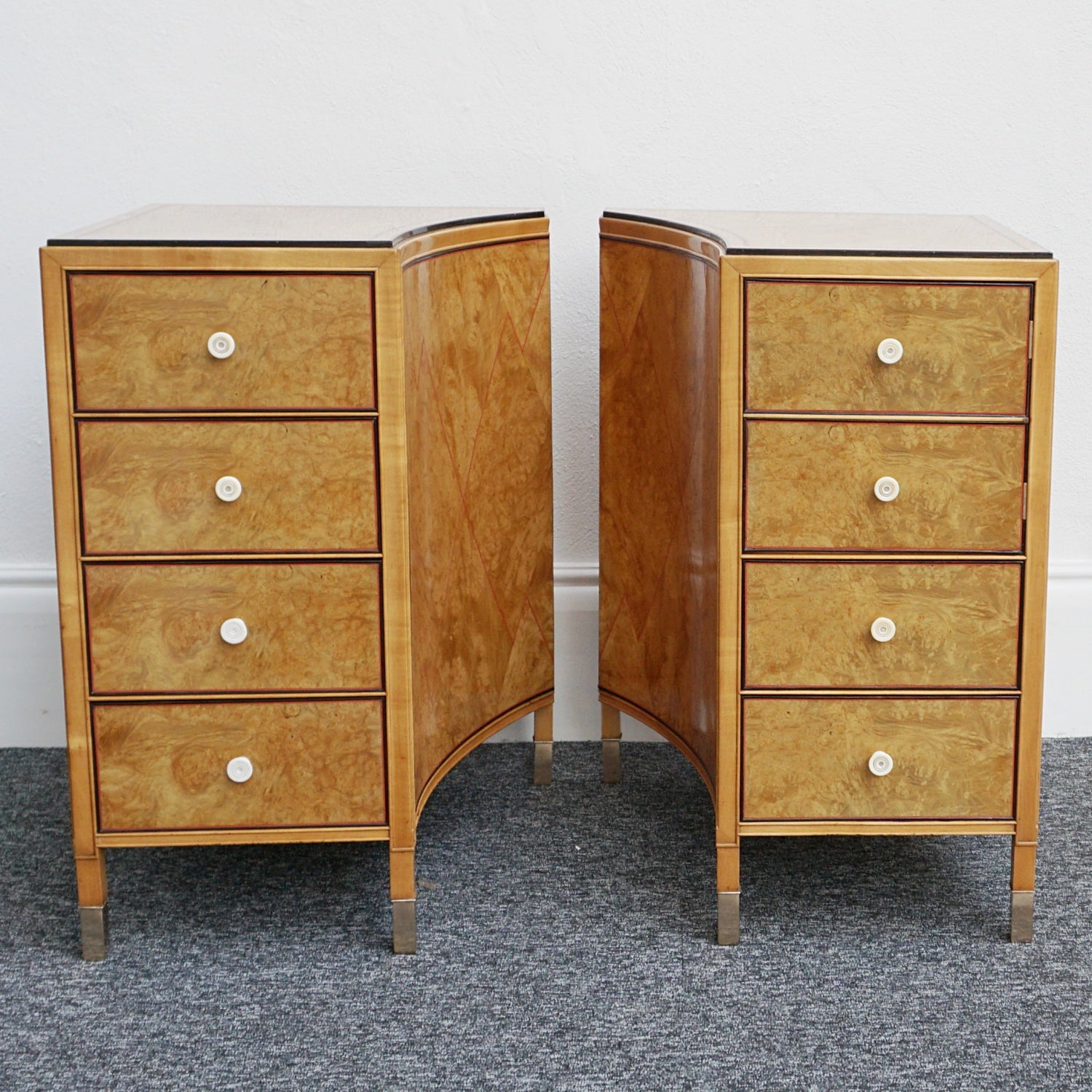 James Henry Sellers Art Deco Pair of Bedside Cabinets - Jeroen Markies Art Deco